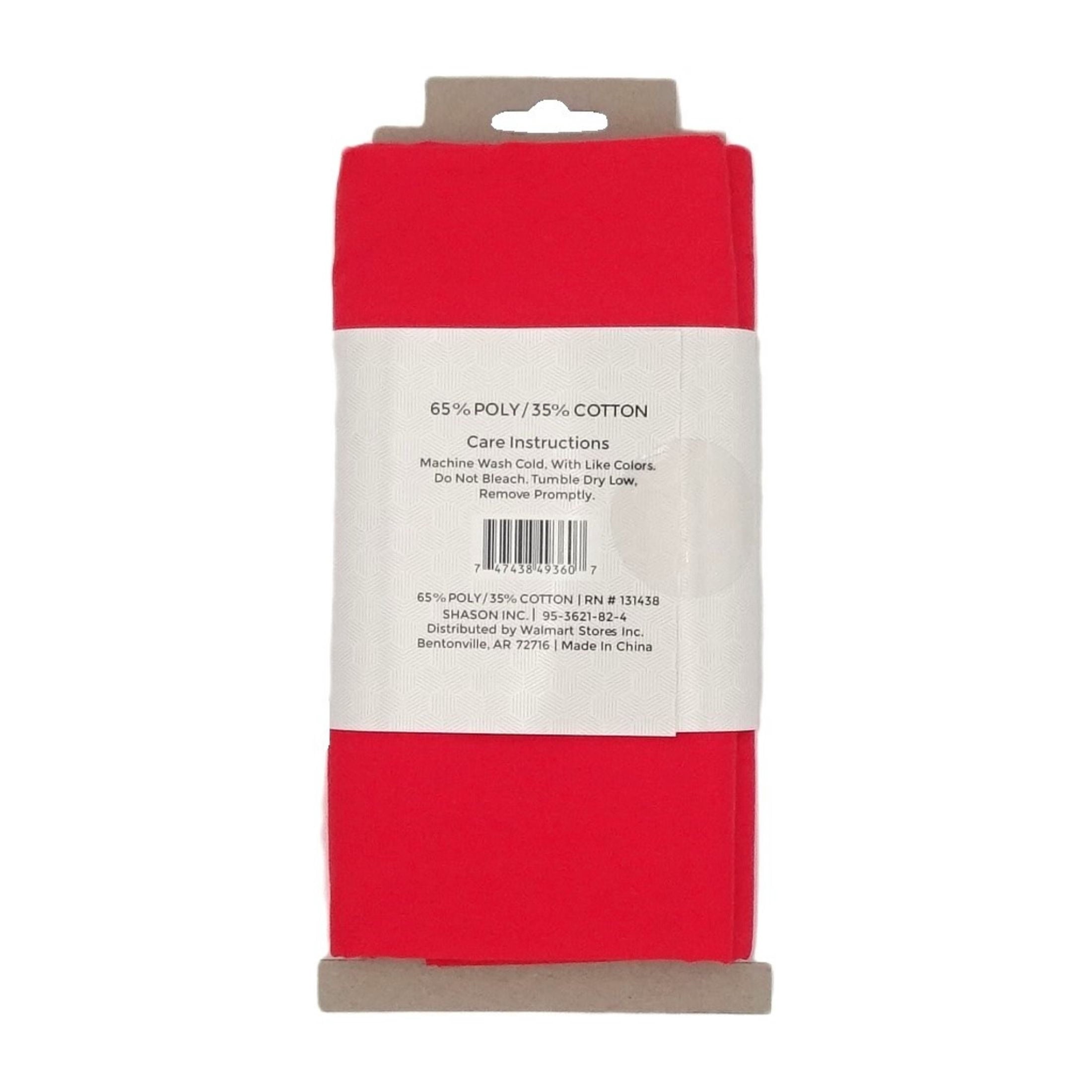 Shason Textile 2 Yard Cut Poly Cotton Fabric, Red, 44" Wide for Craft & Quilting Projects