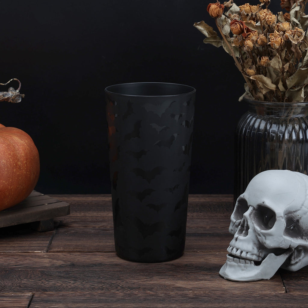 Mainstays 26 oz Round Plastic Skeleton Tumbler, Purple