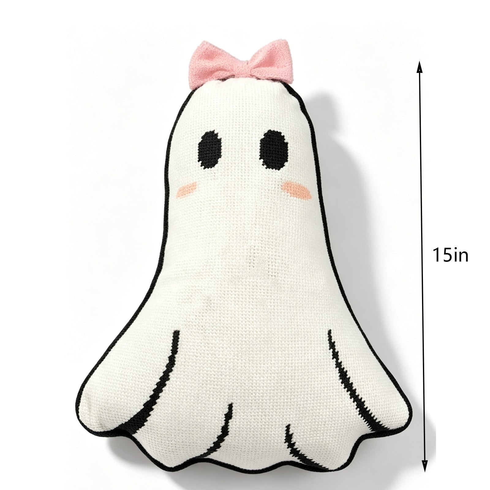 Halloween Ghost Reading Book Throw Pillow Cover, Spooky Library Bookshelf Skull Candlestick Decorative Pillowcase, Retro Halloween Cushion Cover