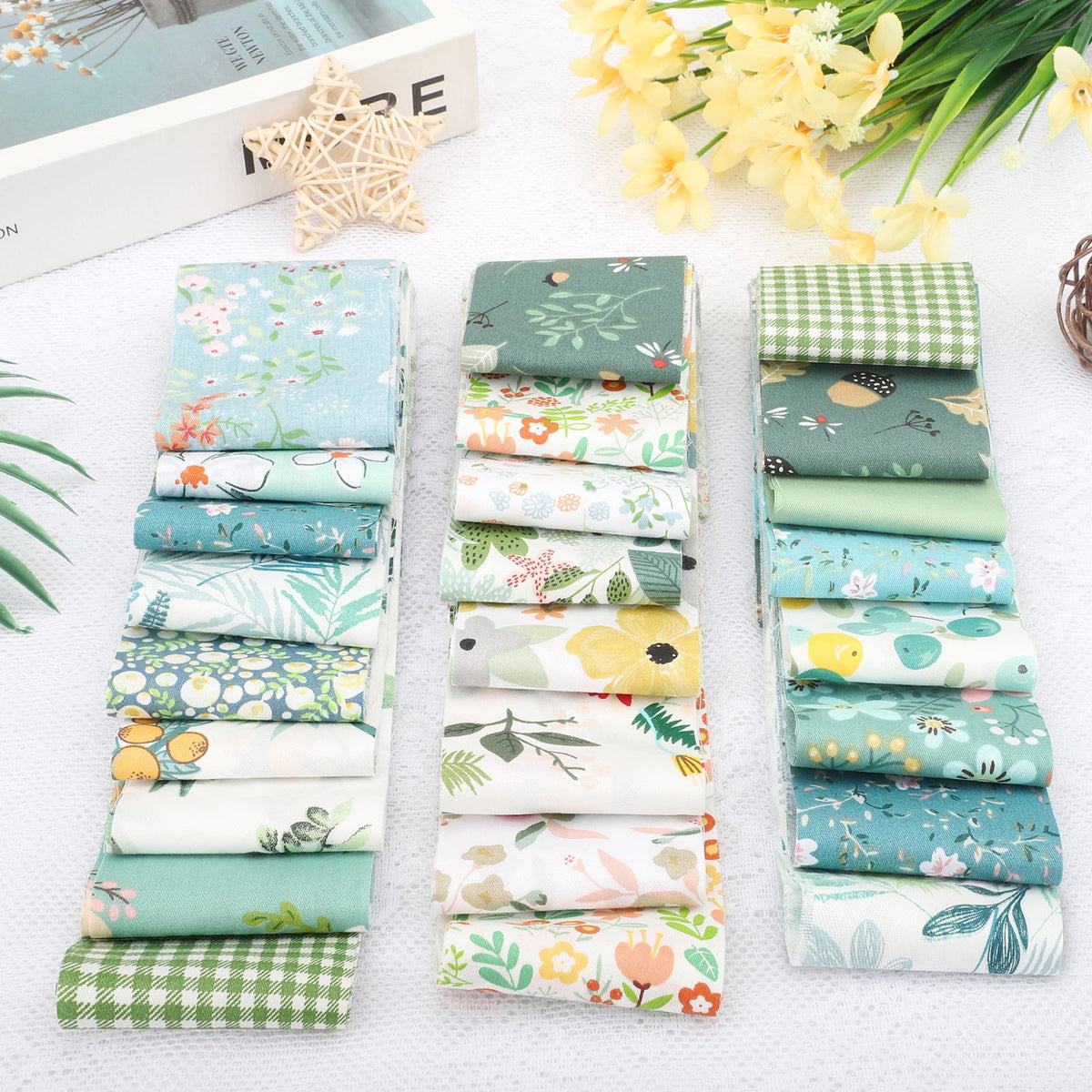 80pcs Jelly Roll Fabric Strips, EEEkit 2.5'' Precut Quilting Fabric for Sewing and Crafts