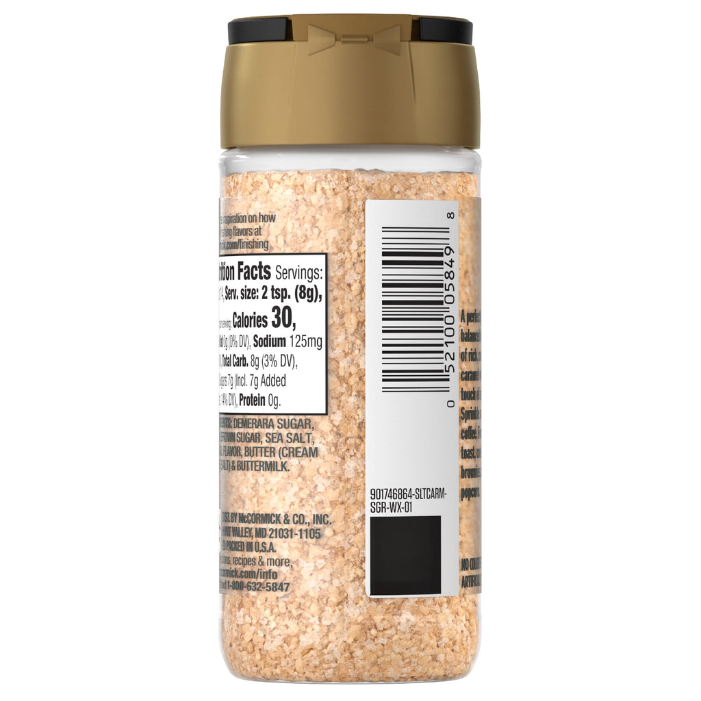 McCormick Salted Caramel Finishing Sugar, 3.81 oz Bottle