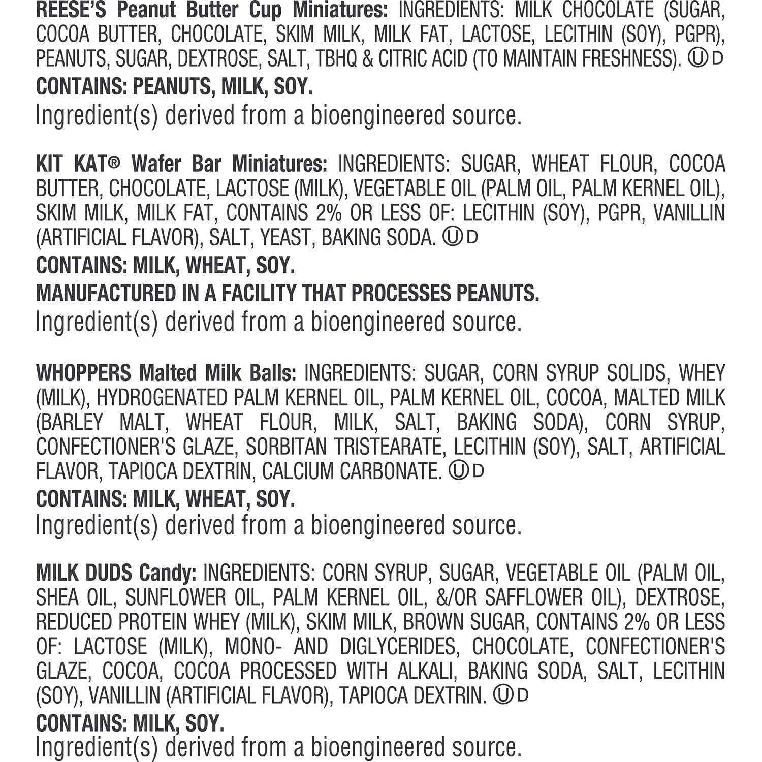 Hershey Assorted, Halloween Candy Variety Bag, 16.38 oz (55 Pieces)