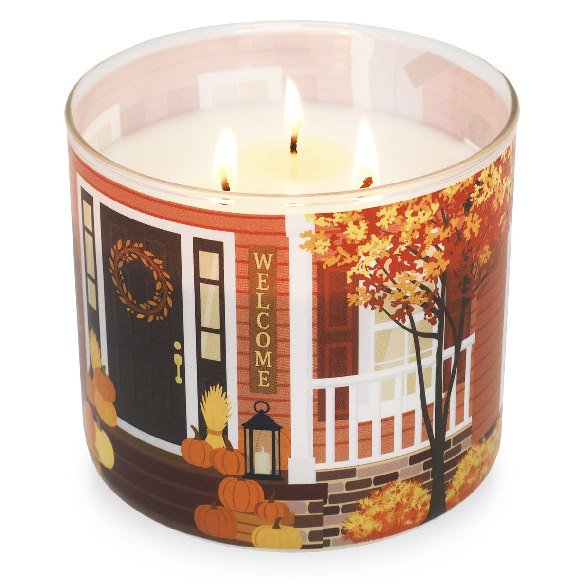 Mainstays 3-Wick Fall Farmhouse Scented Candle, 13-Ounce