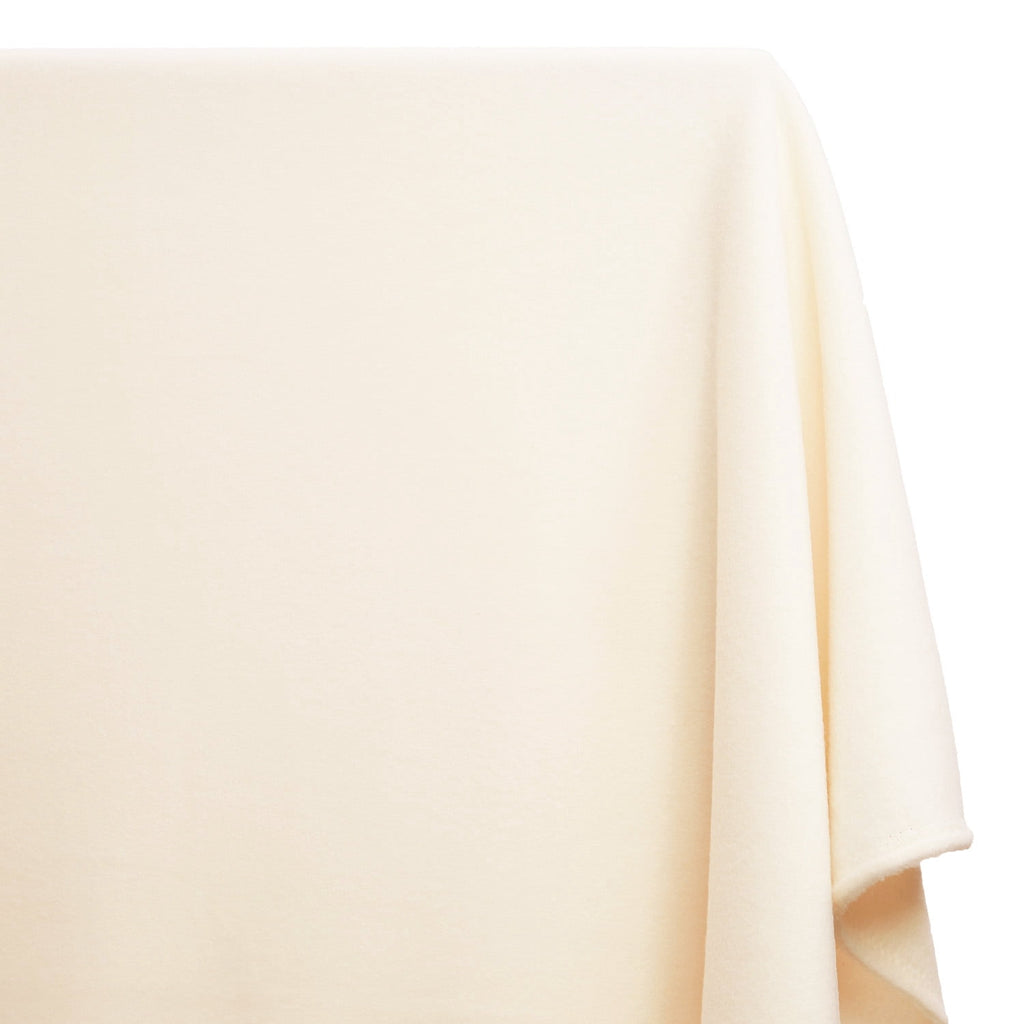Polar Fleece 60" Soft Anti-Pill Polyester Flannel Fabric by the Yard – For Blankets, Jackets, Hats, Crafts & Sewing Projects (White, 1 Yard)