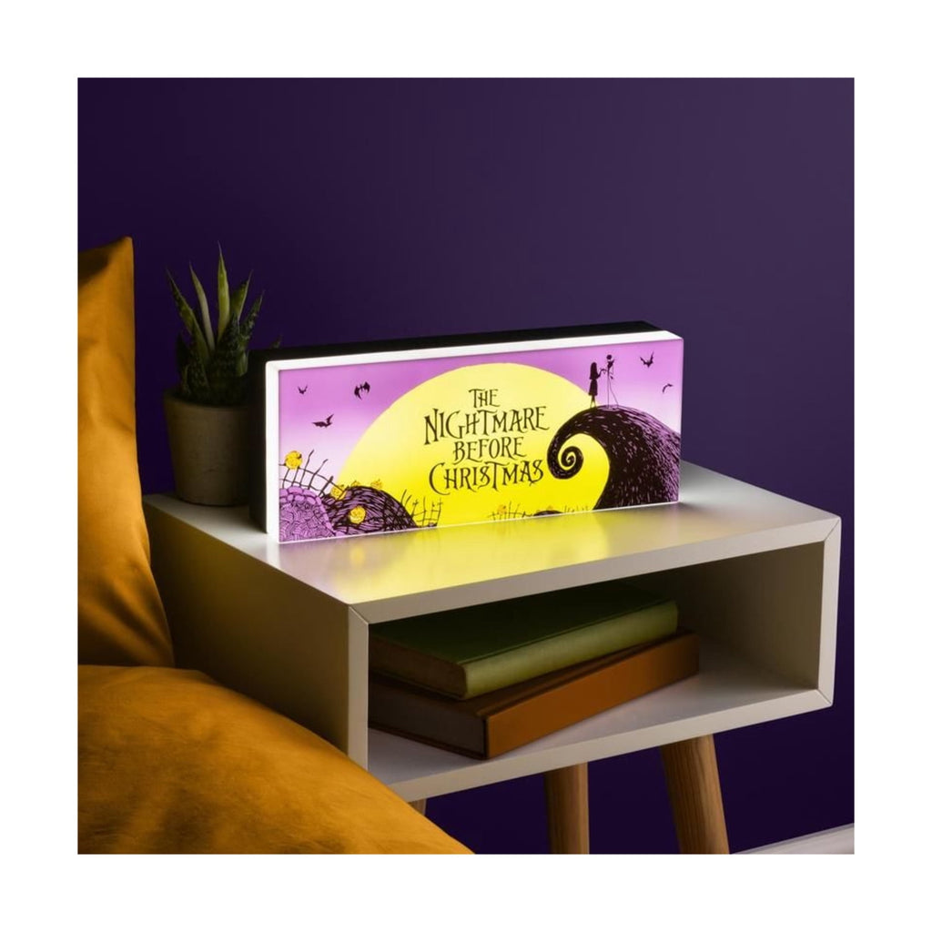 Nightmare Before Christmas Logo Light 12in Official Jack Skellington and Sally Merchandise, Paladone