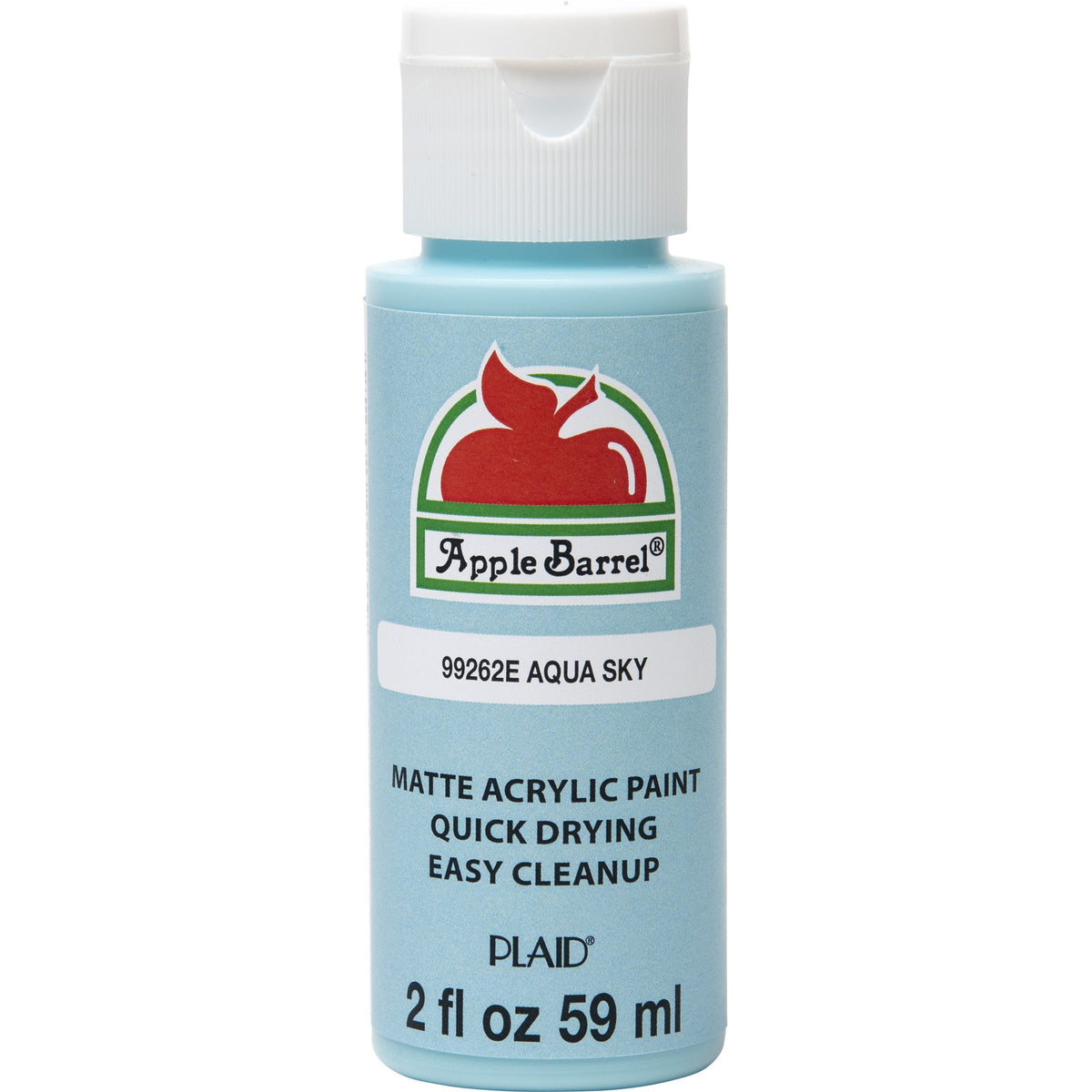 Apple Barrel Acrylic Craft Paint, Matte Finish, White, 2 fl oz