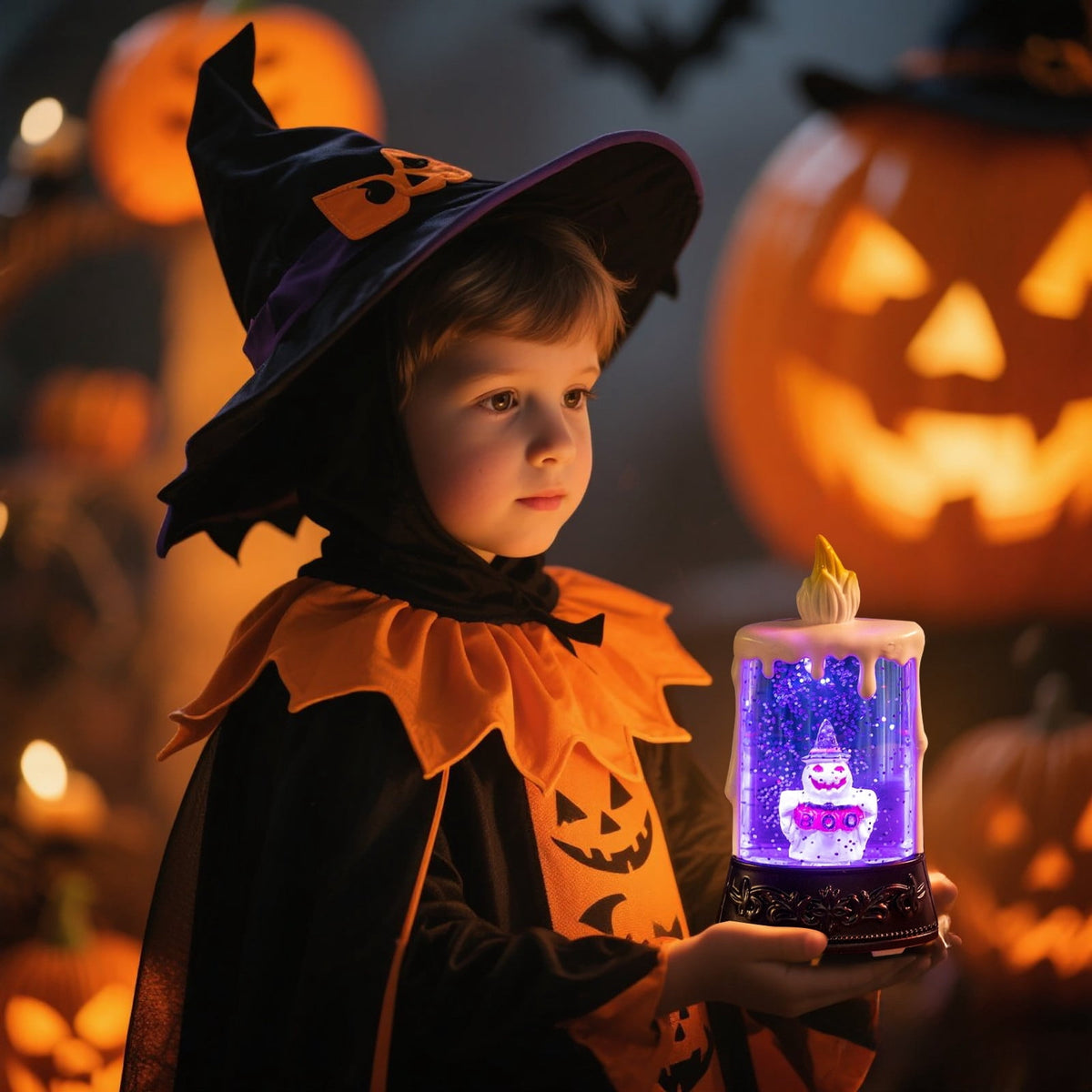 Halloween LED Skeleton Battery Operated Flameless Candle Light For Party Bar & Room Decorations