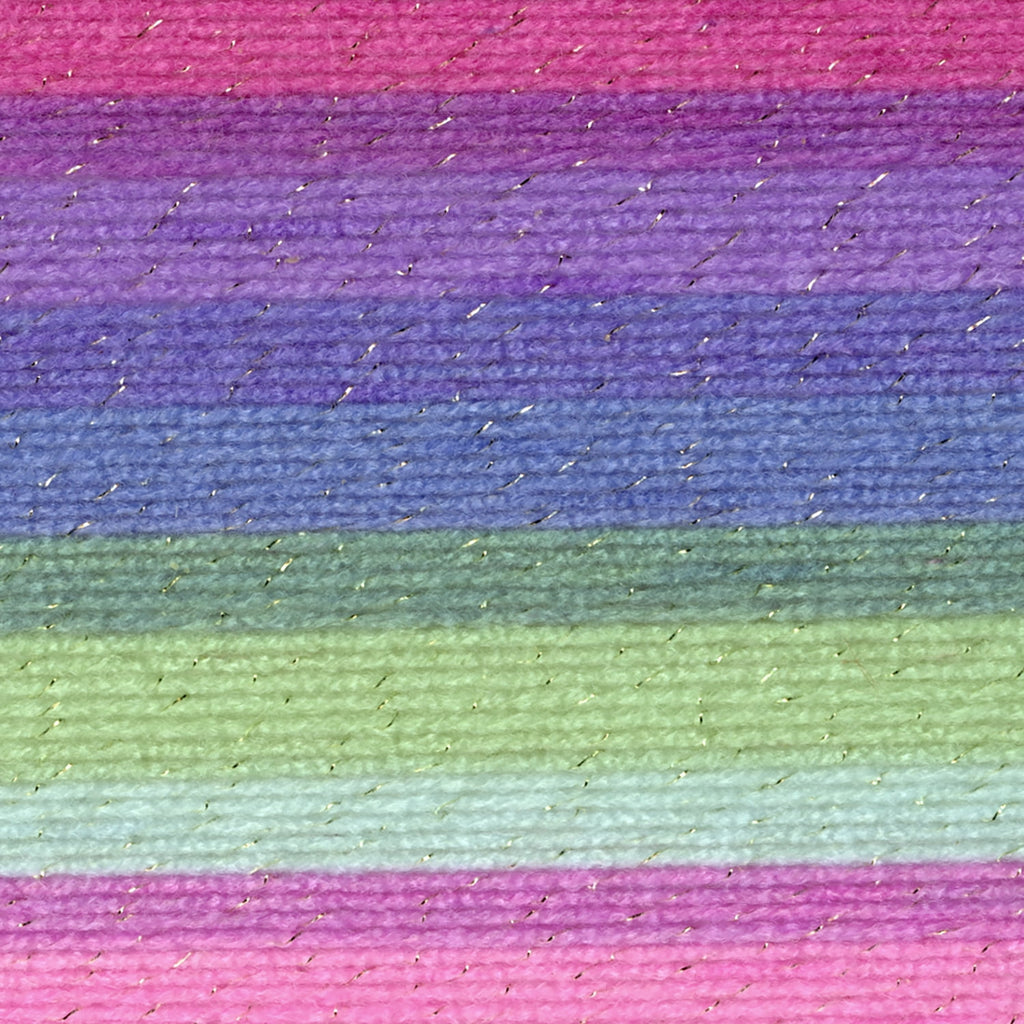 Lion Brand Yarn Mandala Sparkle Draco Light Acrylic Self-Striping Multi-color Yarn