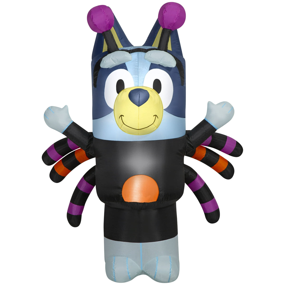 Halloween Airblown Yard Inflatables Bluey in Spider and Bingo as Witch