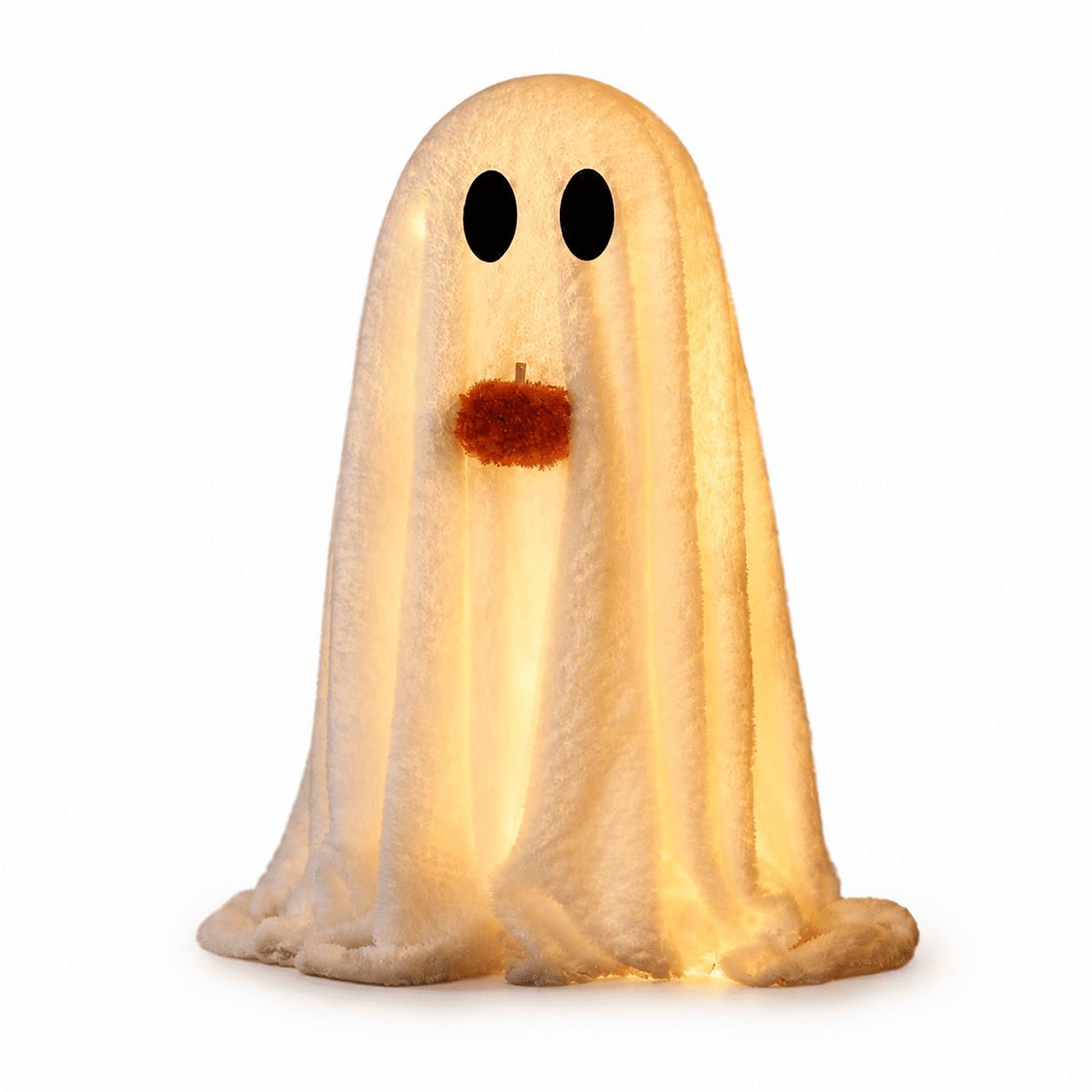 Diceymbol Halloween Decorations and Fall Decor, Halloween Venue Decoration Ghost Props LED Illuminated Ghost Decorations for Tabletop, Mantel, Shelf Indoor Outdoor 9.05 inch
