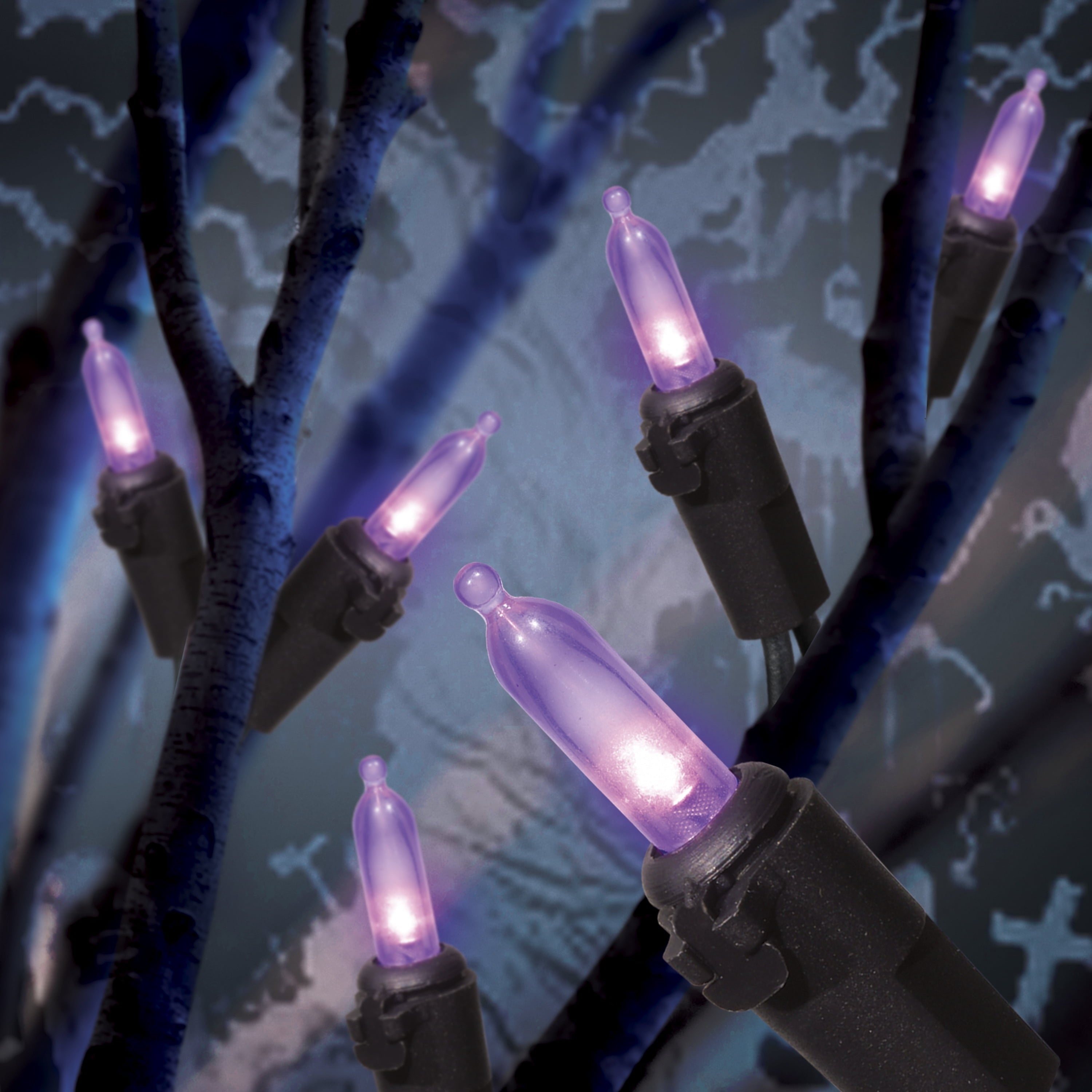 Indoor/Outdoor 500-Count LED Mini String Lights, Purple, 98.5', Halloween by Way To Celebrate