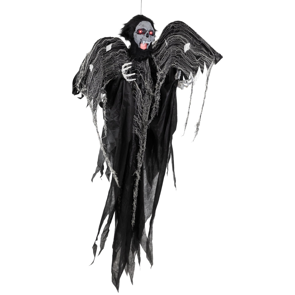Northlight Animated Hanging Zombie Vampire with Lights and Sound Halloween Decoration - 5'