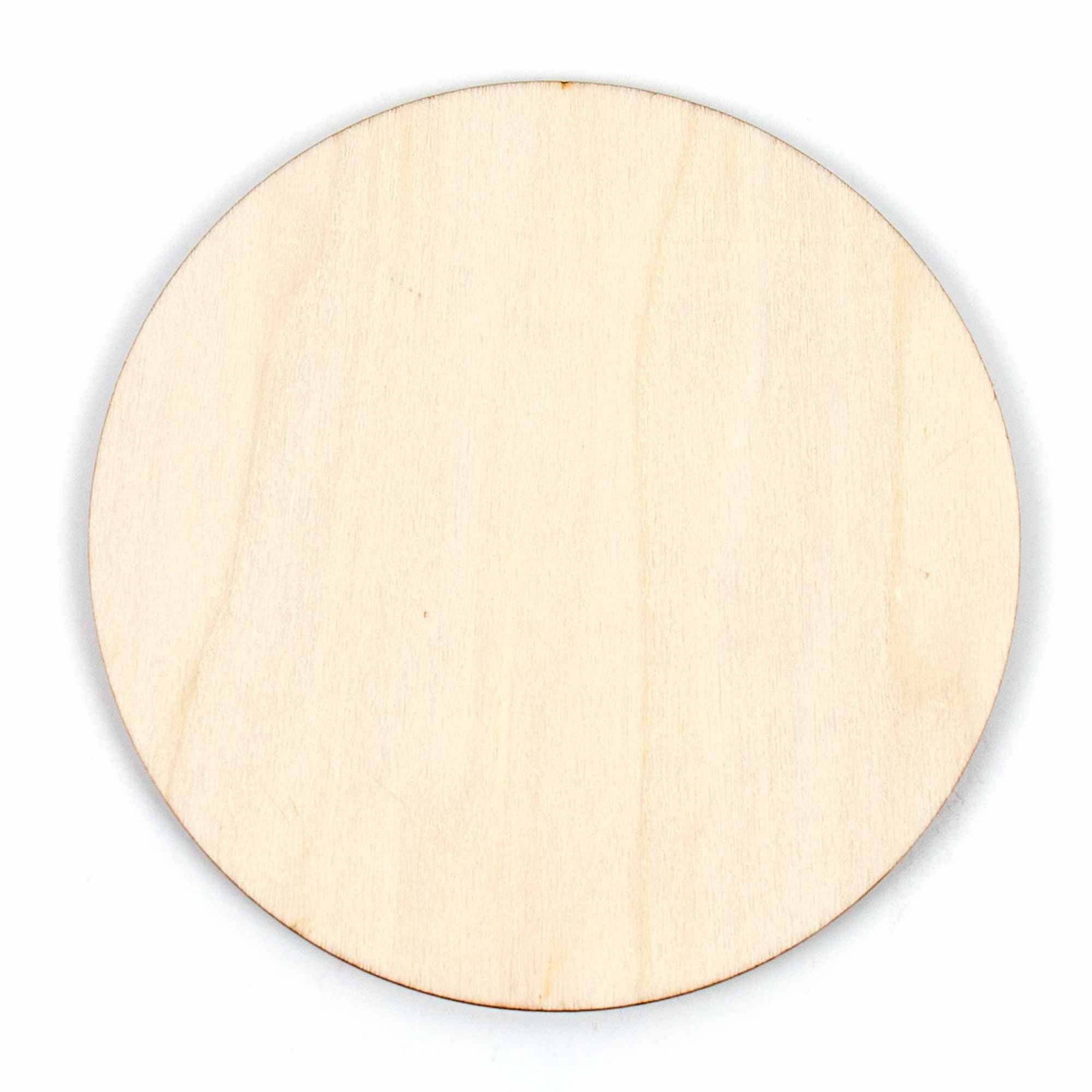 Hello Hobby Unfinished Wood Circle, 5 in Diameter, 1 Piece