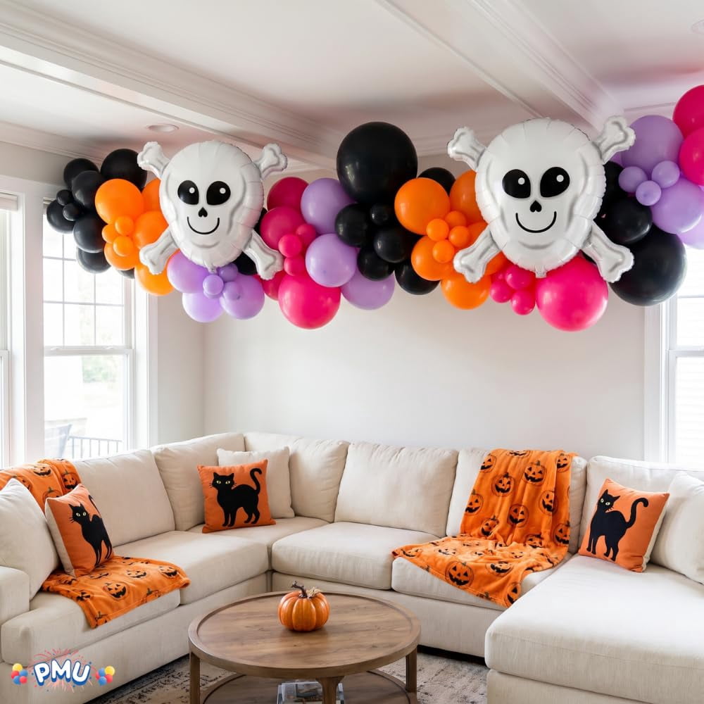 PMU Halloween Flying Ghost 24 Inch Mylar-Foil Balloon (10/pkg) Pkg/1