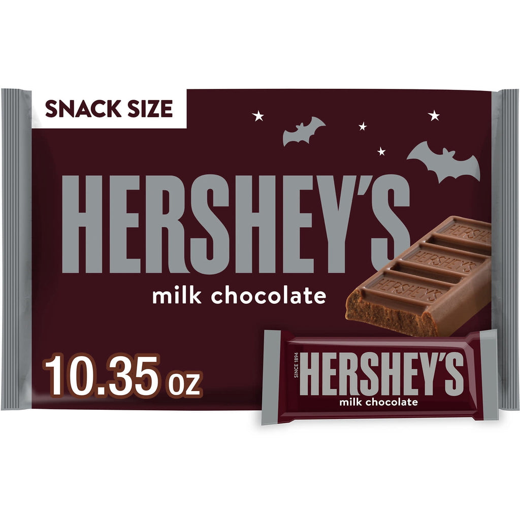 Hershey's Milk Chocolate Snack Size, Halloween Candy Bag, 10.35 oz
