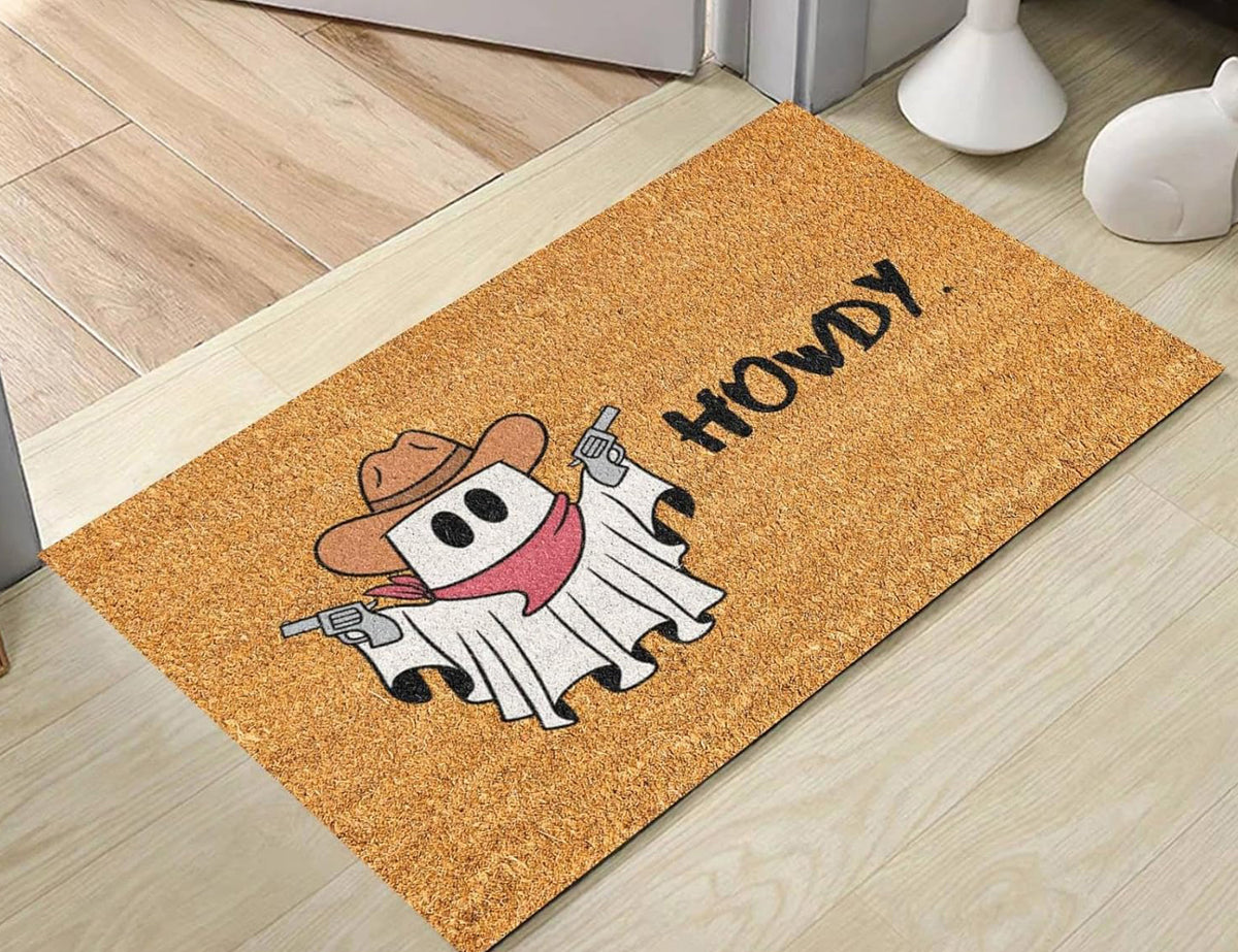 MYFLOCY Halloween Front Doormat 31x19 inch Indoor Outdoor Non Slip Floor Decoration ( Pumpkin Spooky )