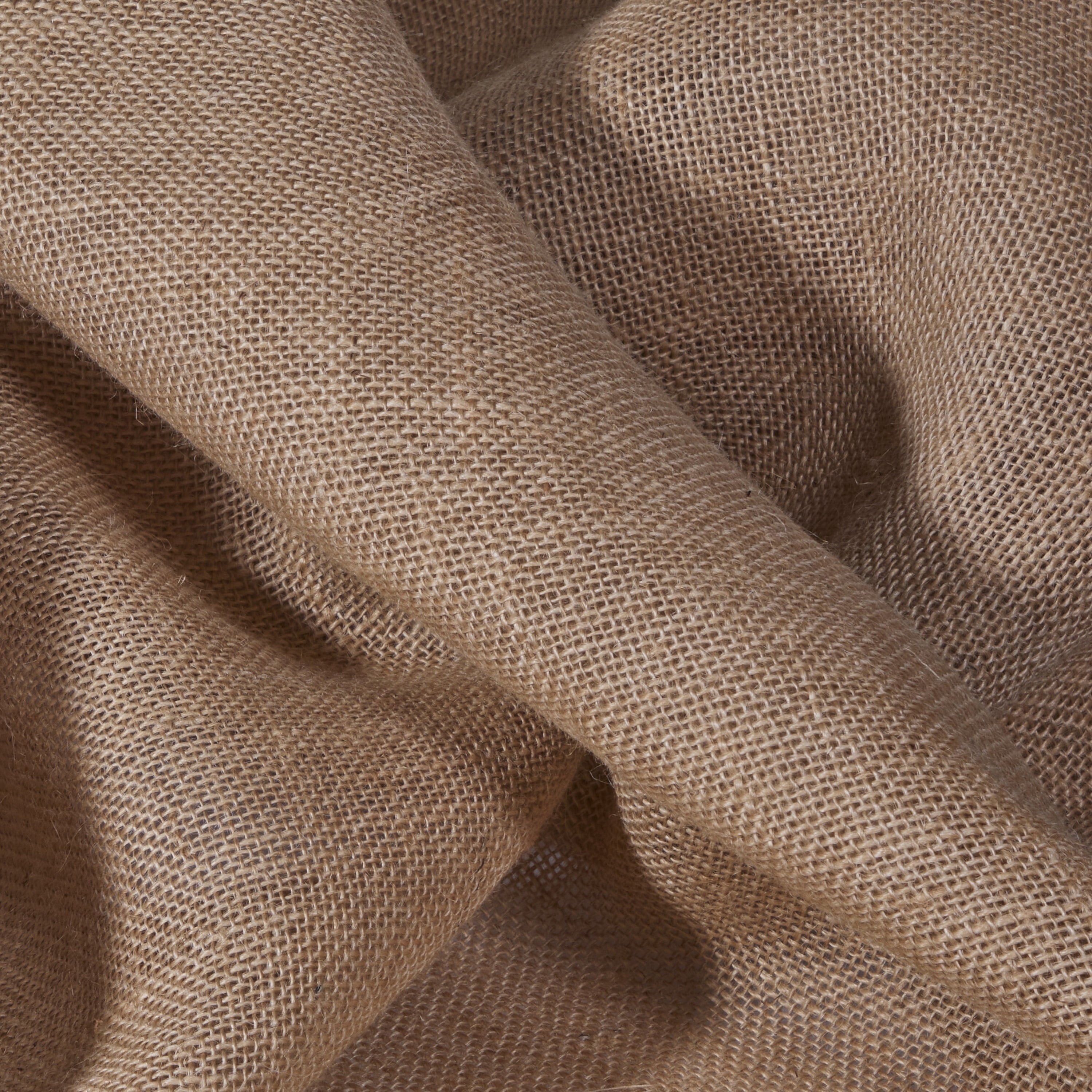 (2 pack) Love, Laugh, Craft Natural Burlap Precut Fabric, 46"W x 2-Yards, Brown