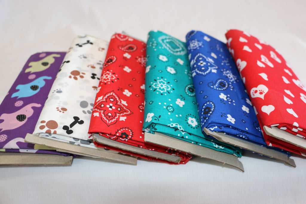 (2 pack) Shason Textile 2 Yard Cut Poly Cotton Print Fabric, Assorted Prints, 44" Wide for Crafts & Sewing