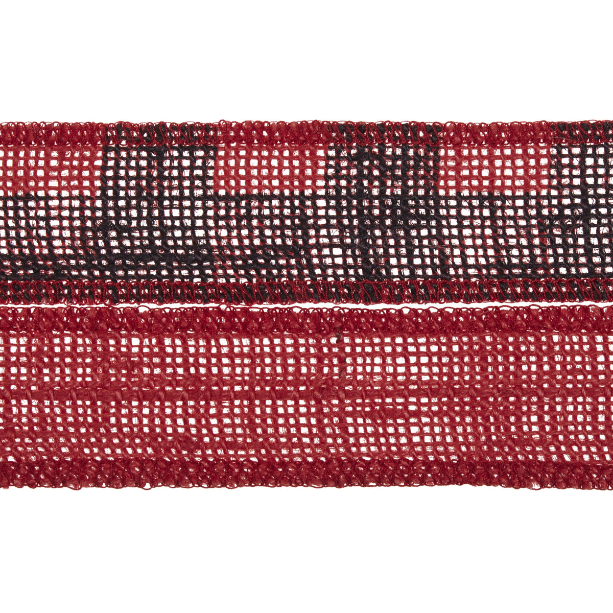 Love, Laugh, Craft Burlap Ribbon Set, 1.5"W x 3-Yds, Natural/White Stripe