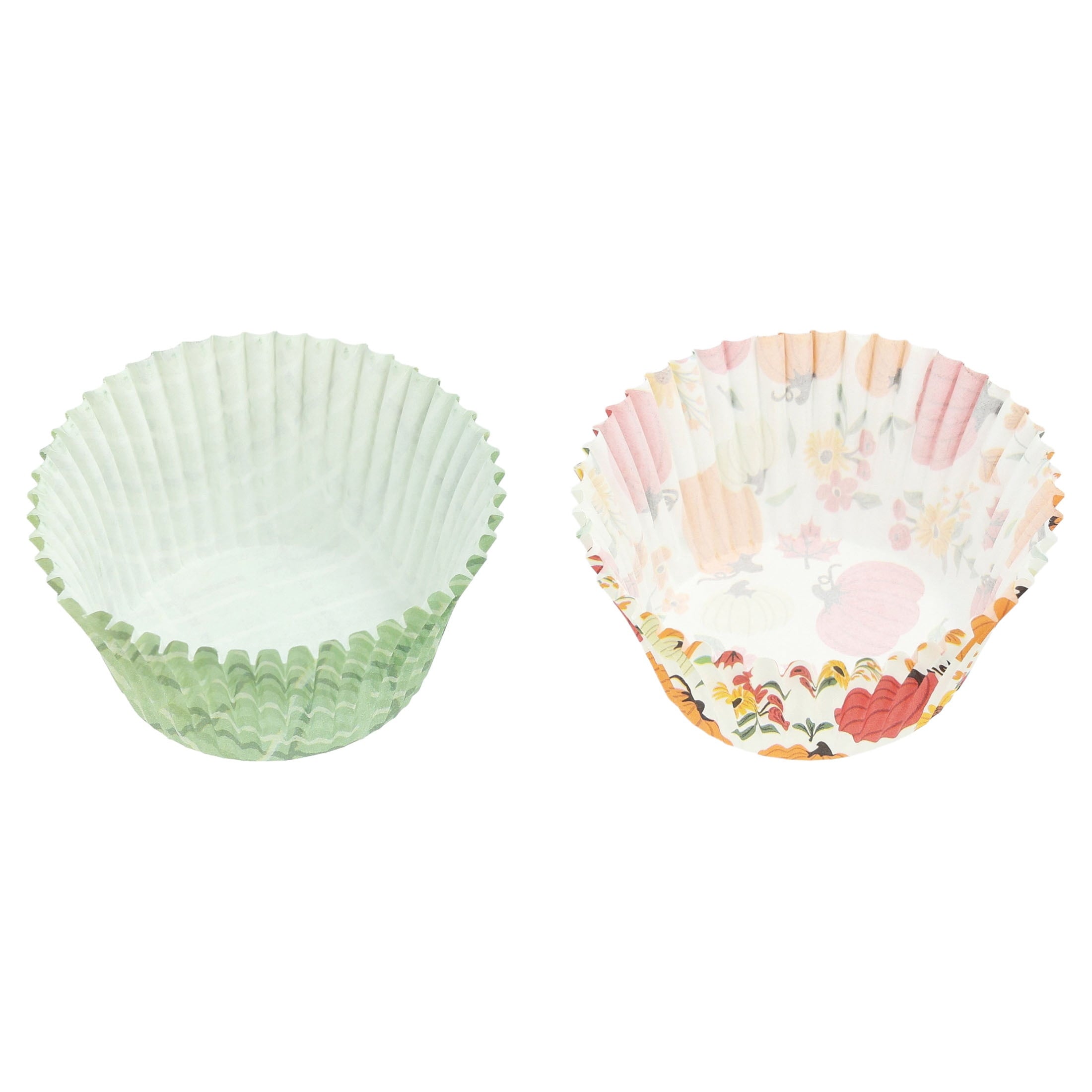 Great Value Pumpkin and Plaid Cupcake Liners, 48 Count