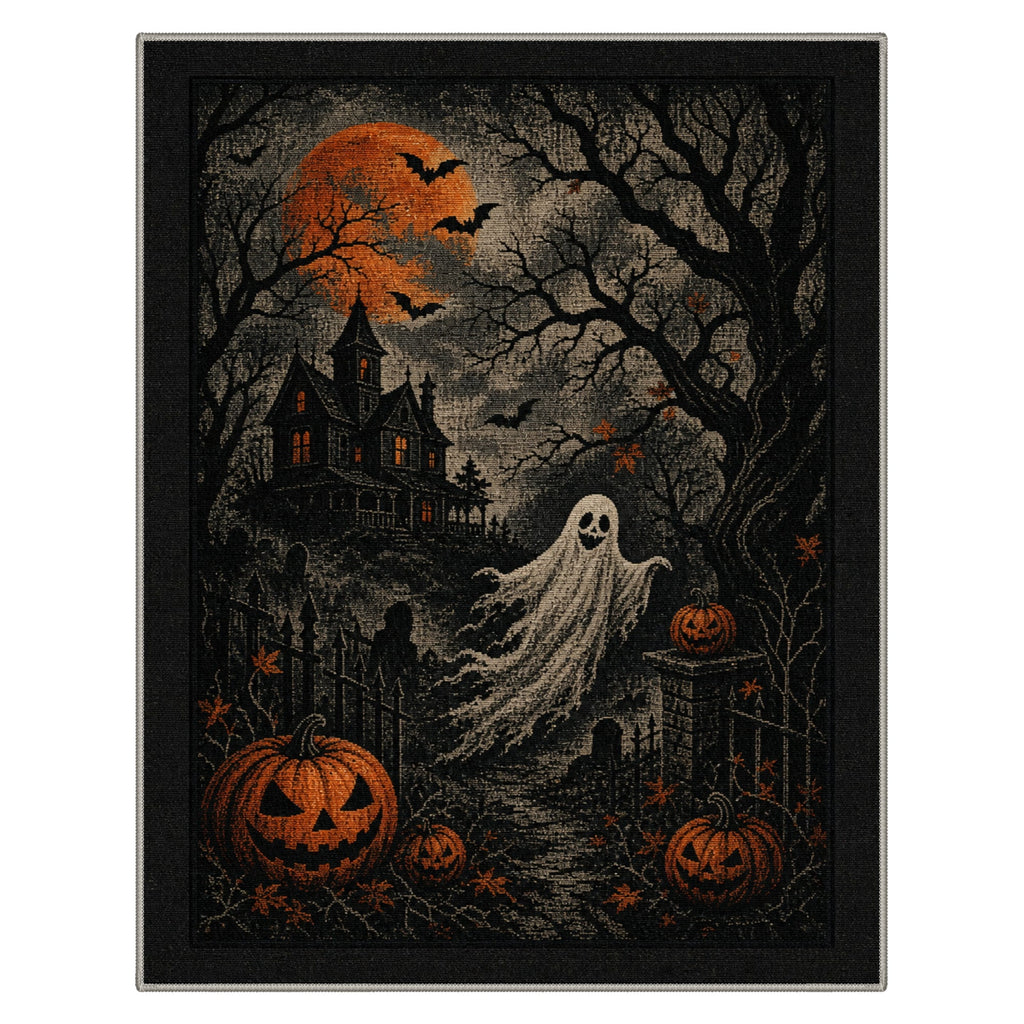GENIMO 2'x7' Halloween Runner Rug, Washable Non Slip Soft Whimsical Skeleton Indoor Outdoor Hallway Runner for Porch Patio Kitchen Entryway, Charcoal Black