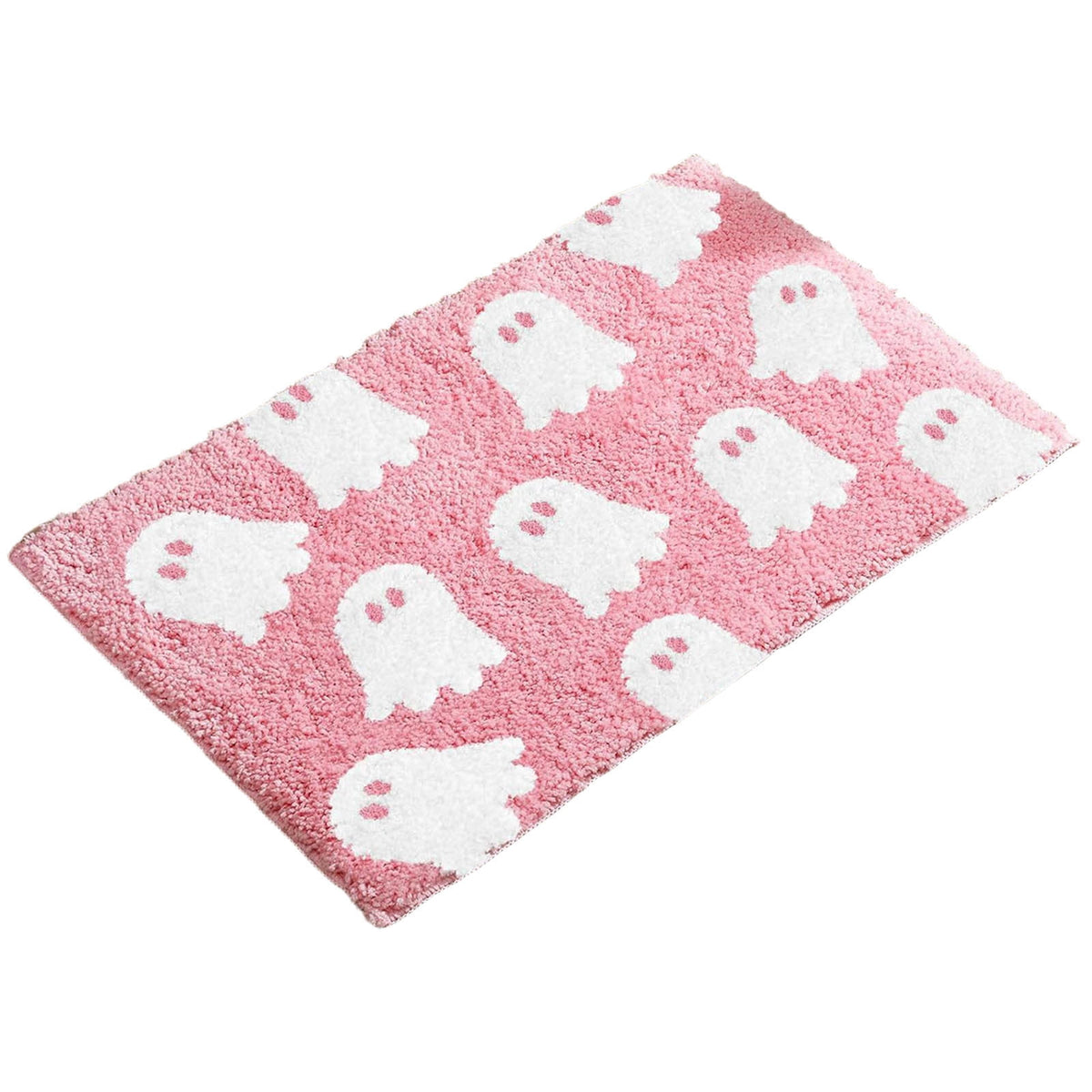 WWC Halloween Door Mat, 32x20 inch Halloween Decor Thick Non Slip Ghost doormat, Entryway Rug for Fall Party Indoor Outdoor Front Porch