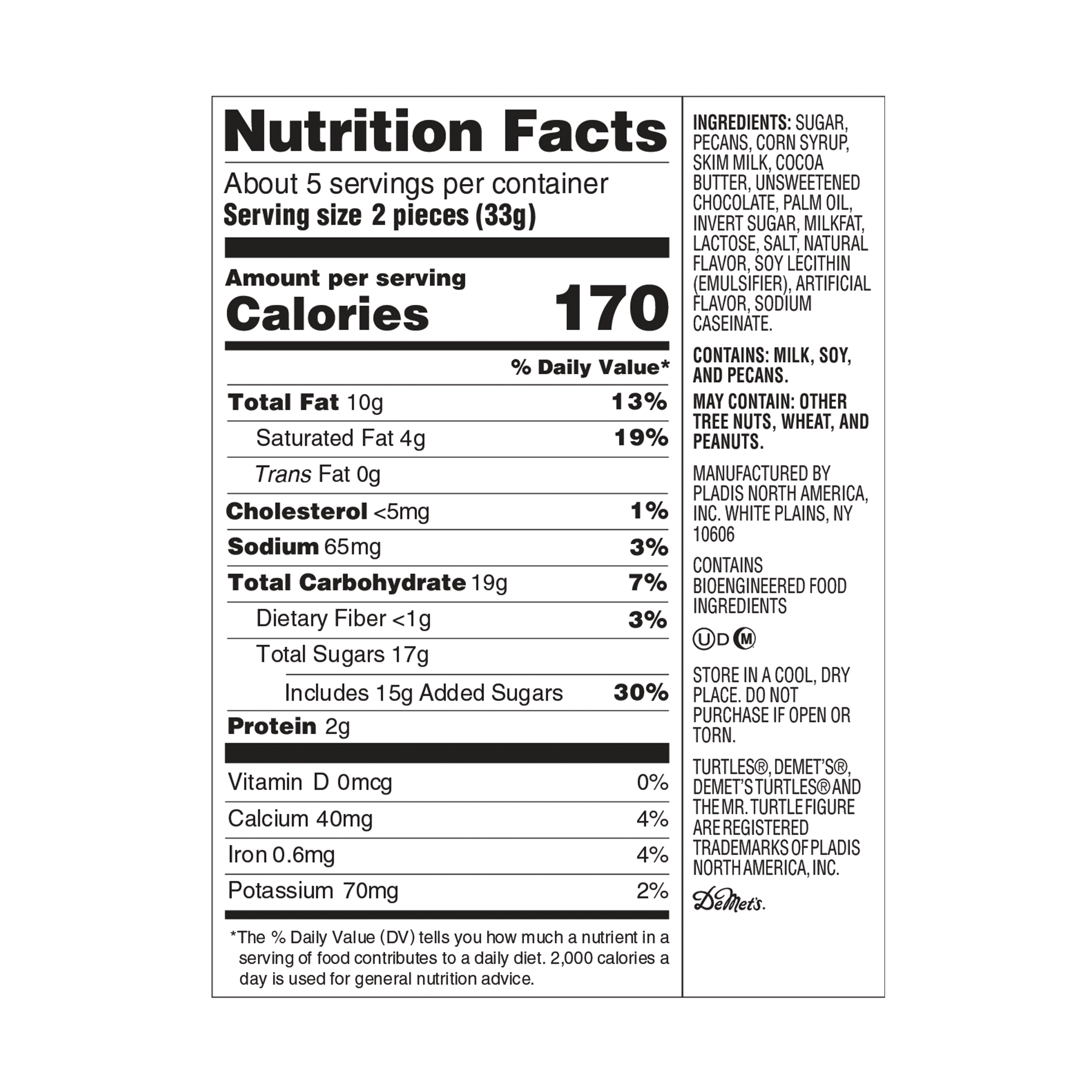 Turtles Caramel Apple Pecan Clusters, 6.3oz Bag