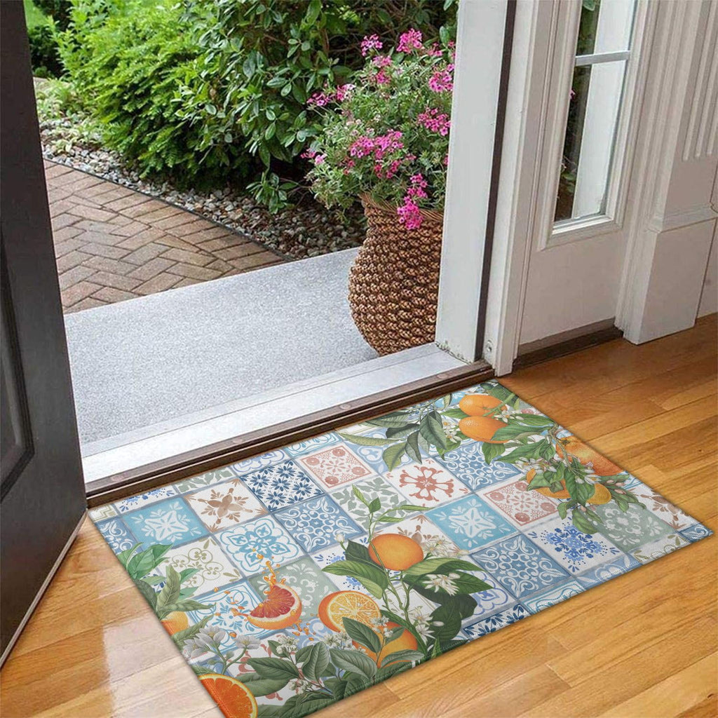Brown Vintage Tribal Western Non Slip Washable Door Mat Funny Doormat Outdoor Inside Floor Rugs Crystal Velvet 30x17 Inches