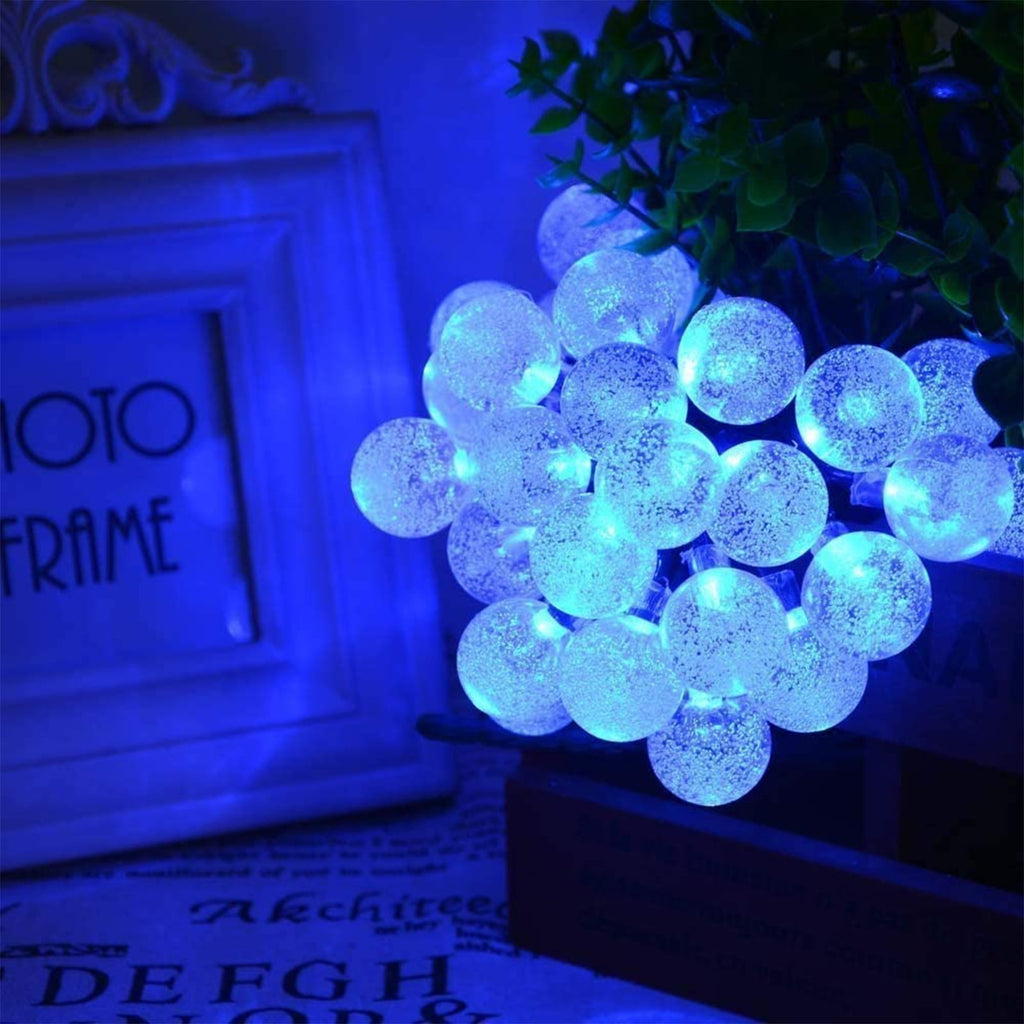 Toodour Solar String Lights Outdoor, 35.6ft 60 LED Waterproof Solar Powered Globe Patio Lights with 8 Modes for Garden Home Gazebo Yard Decorations (Warm White)