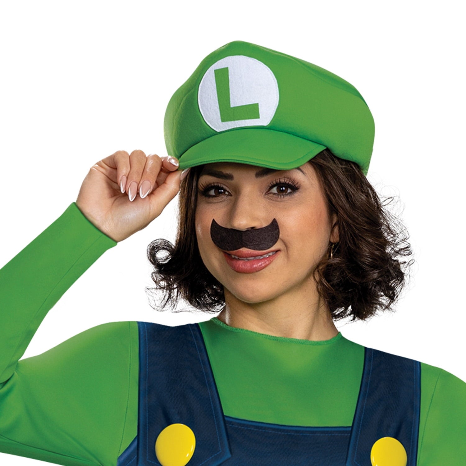 Nintendo Super Mario Bros. Luigi Halloween Costume for Adults, Mens Size XL (40/42), by Disguise