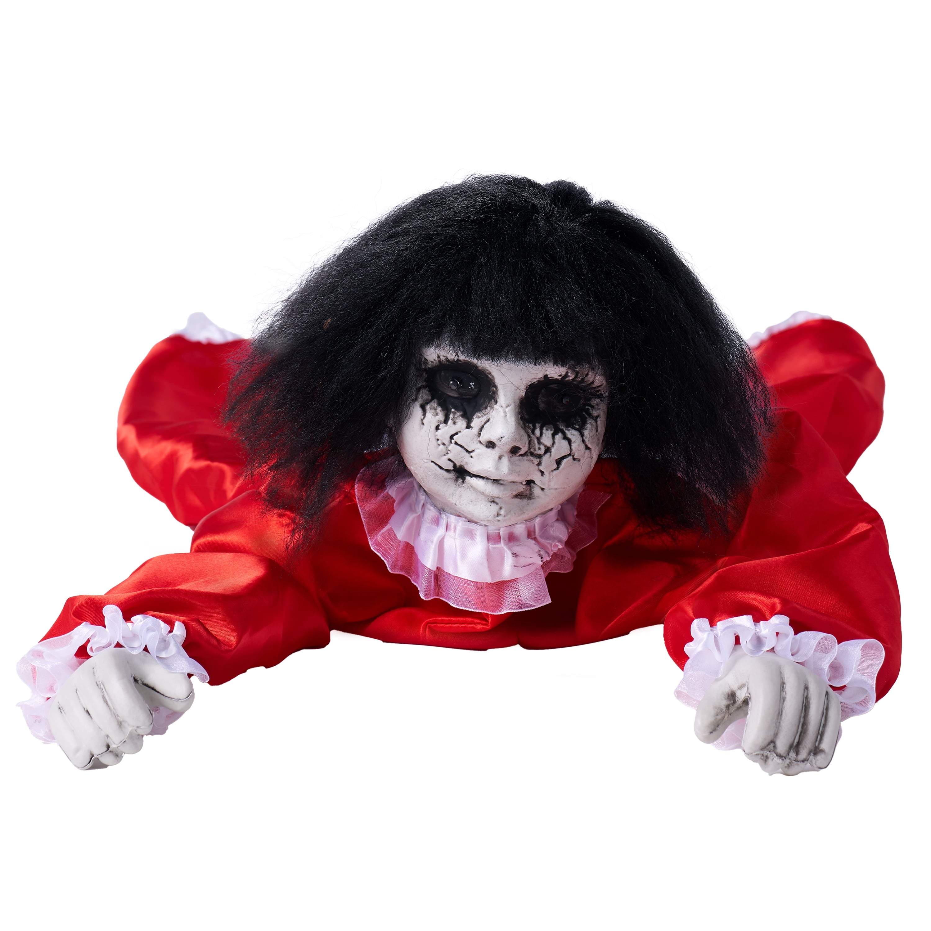 Joyfy Halloween Decorations Outdoor Groundbreaker Creepy Life Size Light Up Climbing Zombie Groundbreaker with Sound,Motion Activated Halloween Decorations Haunted House Decorations