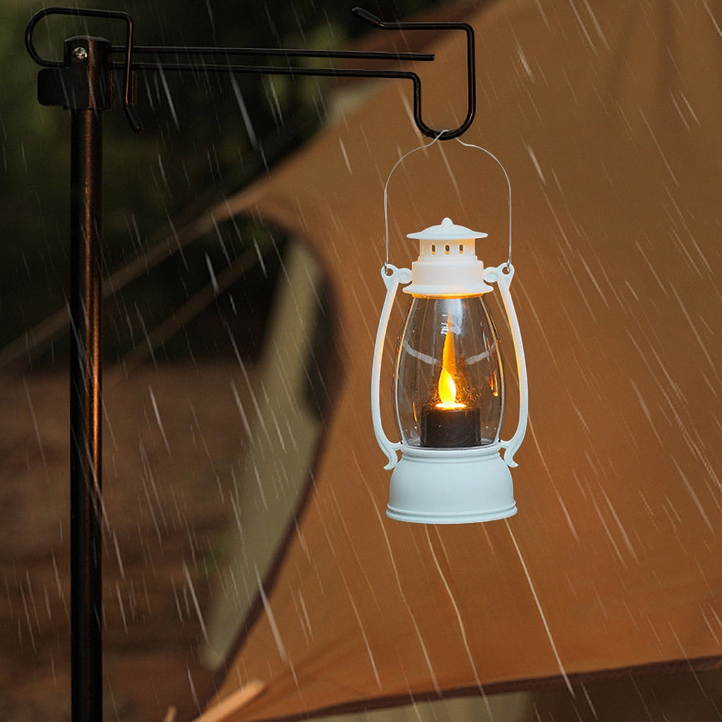Diceymbol Vintage LED Candle Lantern Battery Operated Flickering Flame Light with Handle for Indoor/Outdoor, Old-Fashioned Colt Lamp Halloween Christmas Home Decor