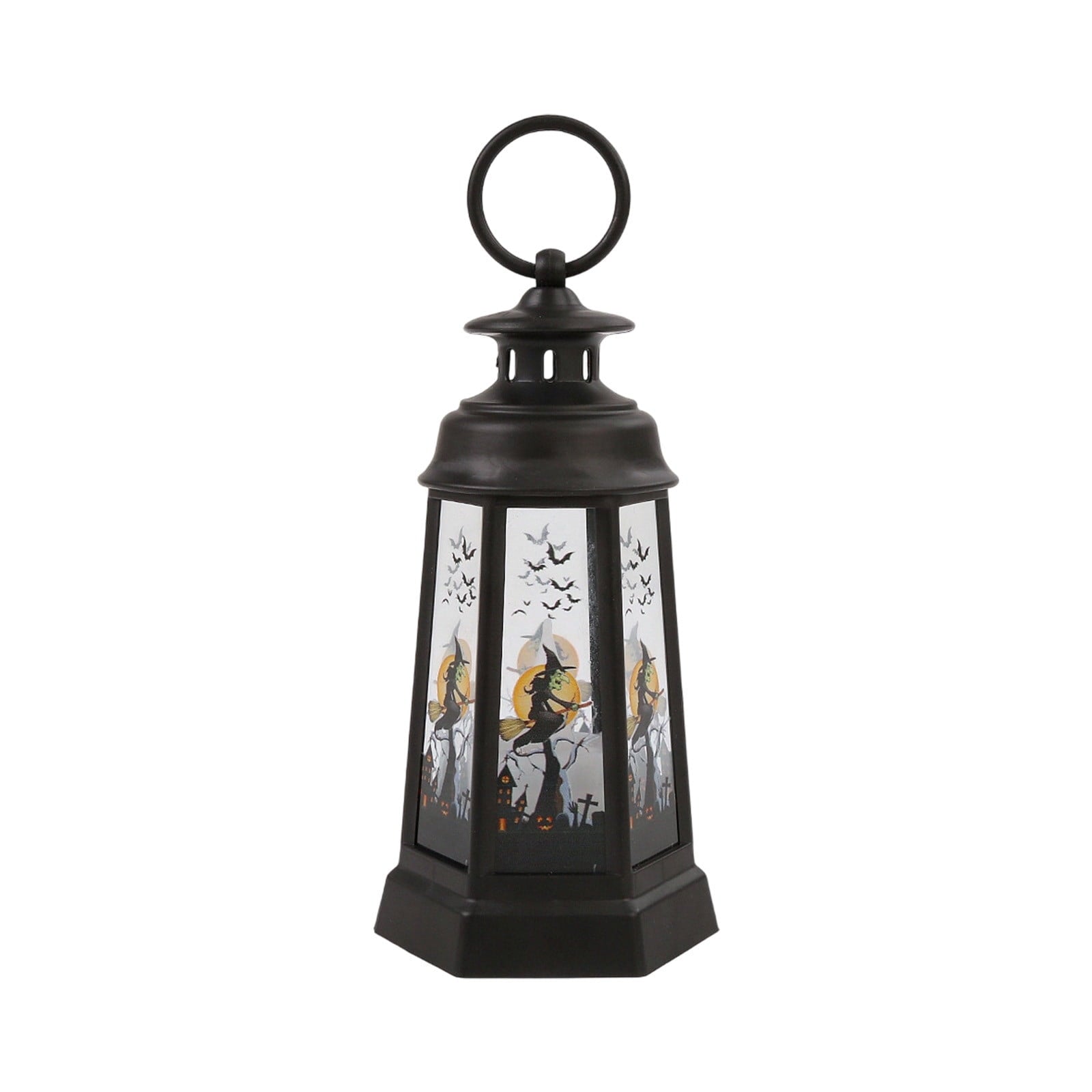 Djiypn Mini Lanterns 2Pack LED Small Lanterns Decorative Indoor Outdoor Hanging Lantern Decorative Candle Light Farmhouse Decor for Weddings Western Camping Party Halloween Christmas Decorations