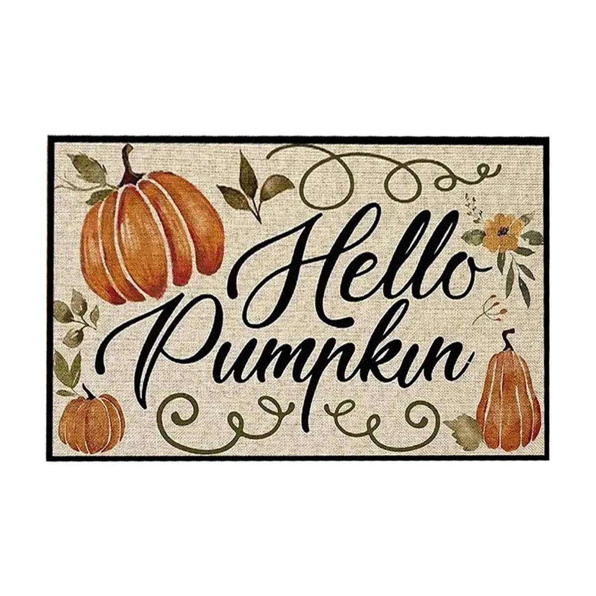 Autumn Door Mat for Entryway, 16x24 Inch, Fall-Themed Floor Doormat for Home Decor, Non-Slip Rug Mat for Living Room, Kitchen, Bedroom, Gifts for Fall Lovers (E)