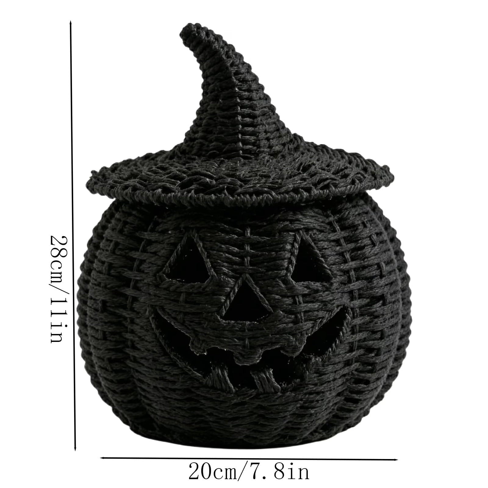 Halloween Decor Witch Hat Lamp, LED Halloween Night Light, Halloween Decorations Indoor, Witchy Decor for Shelf Mantel Table, Gothic Home Decoration