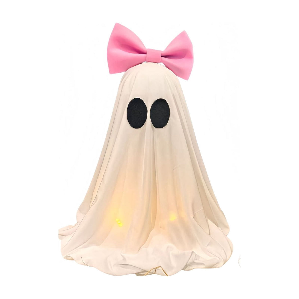 AuroraX Halloween Ghost Decor Outdoor Halloween Decoration Courtyard Tabletop Desktop Haunted Halloween Decoration for Yard Garden Pink