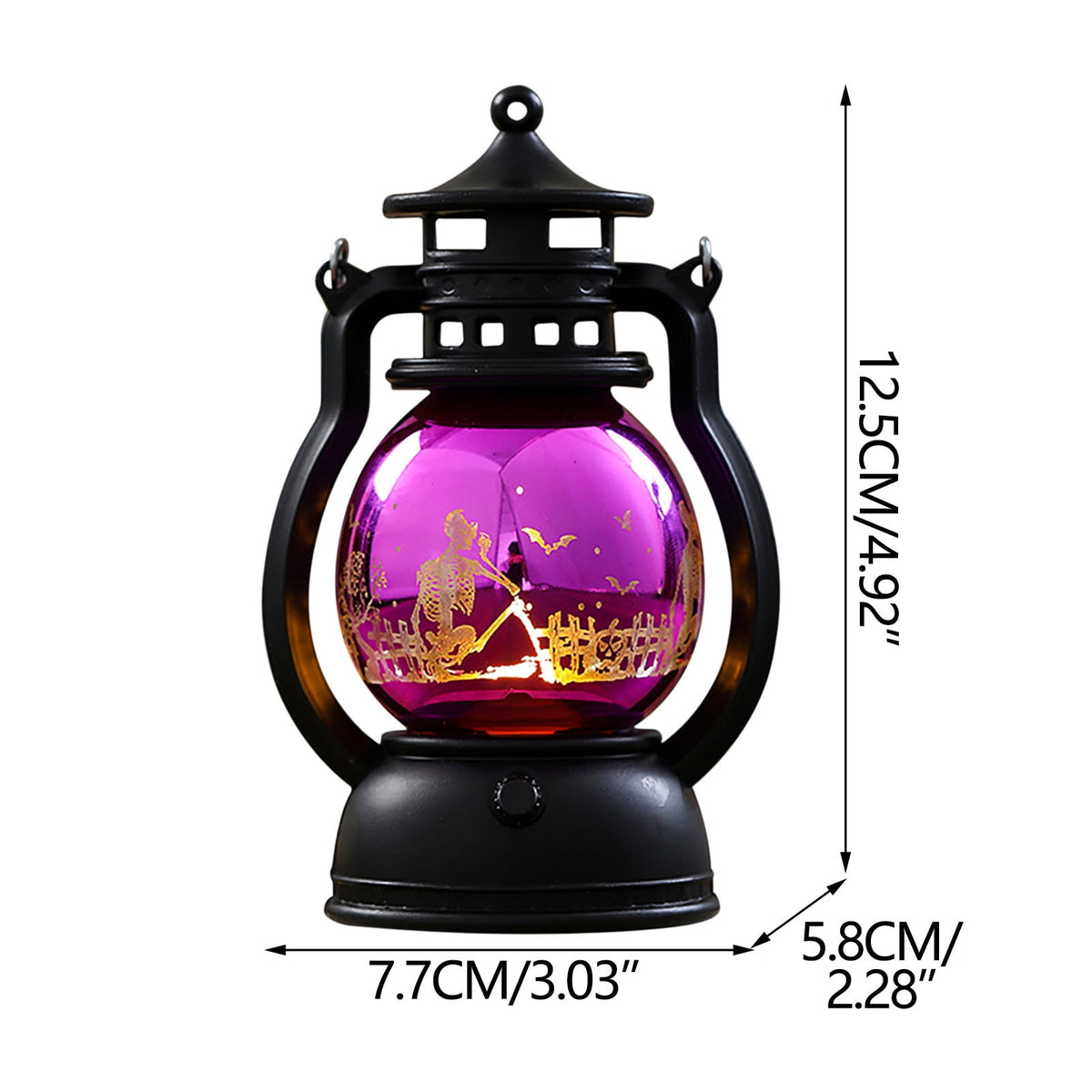NSESSHome Halloween Pumpkin Lantern with LED, Portable Jack-O-Lantern for Halloween, Vintage Halloween Lamp Handheld Lantern Oil Lamp for Halloween Decorations Indoor and Outdoor