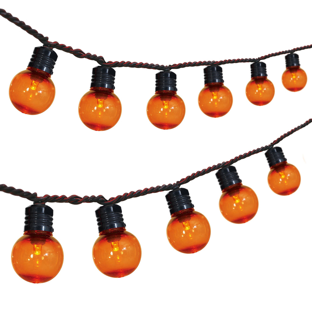 Indoor/Outdoor 70-Count LED G30 Globe String Lights, Multicolor, 21', Halloween by Way To Celebrate