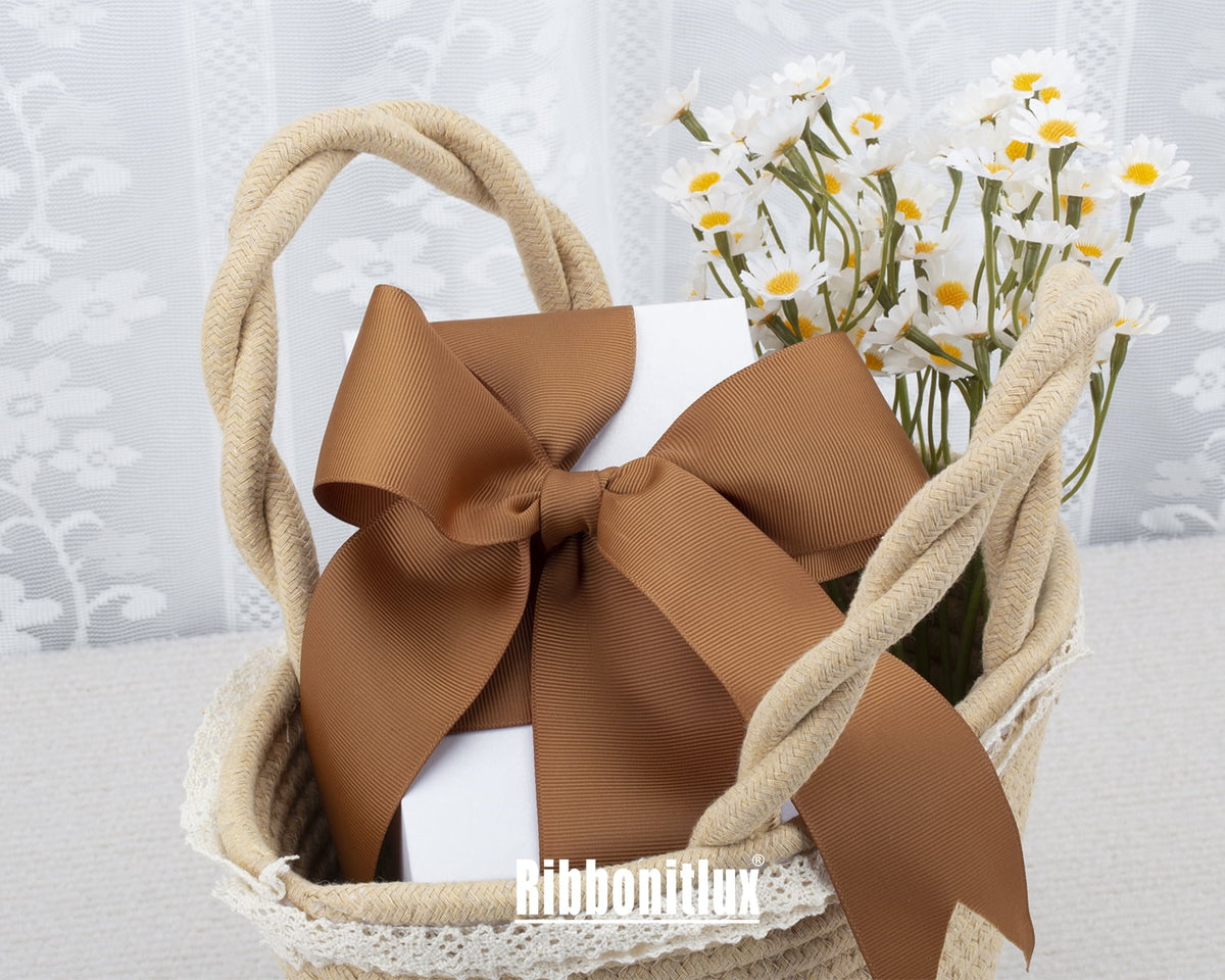 Ribbonitlux Grosgrain Ribbon 2 Inch x 25 Yards – Premium Polyester Craft Ribbon for Hair Bows, Gift Wrapping, Weddings & DIY – Solid Forest Green(#587) – 1 Roll