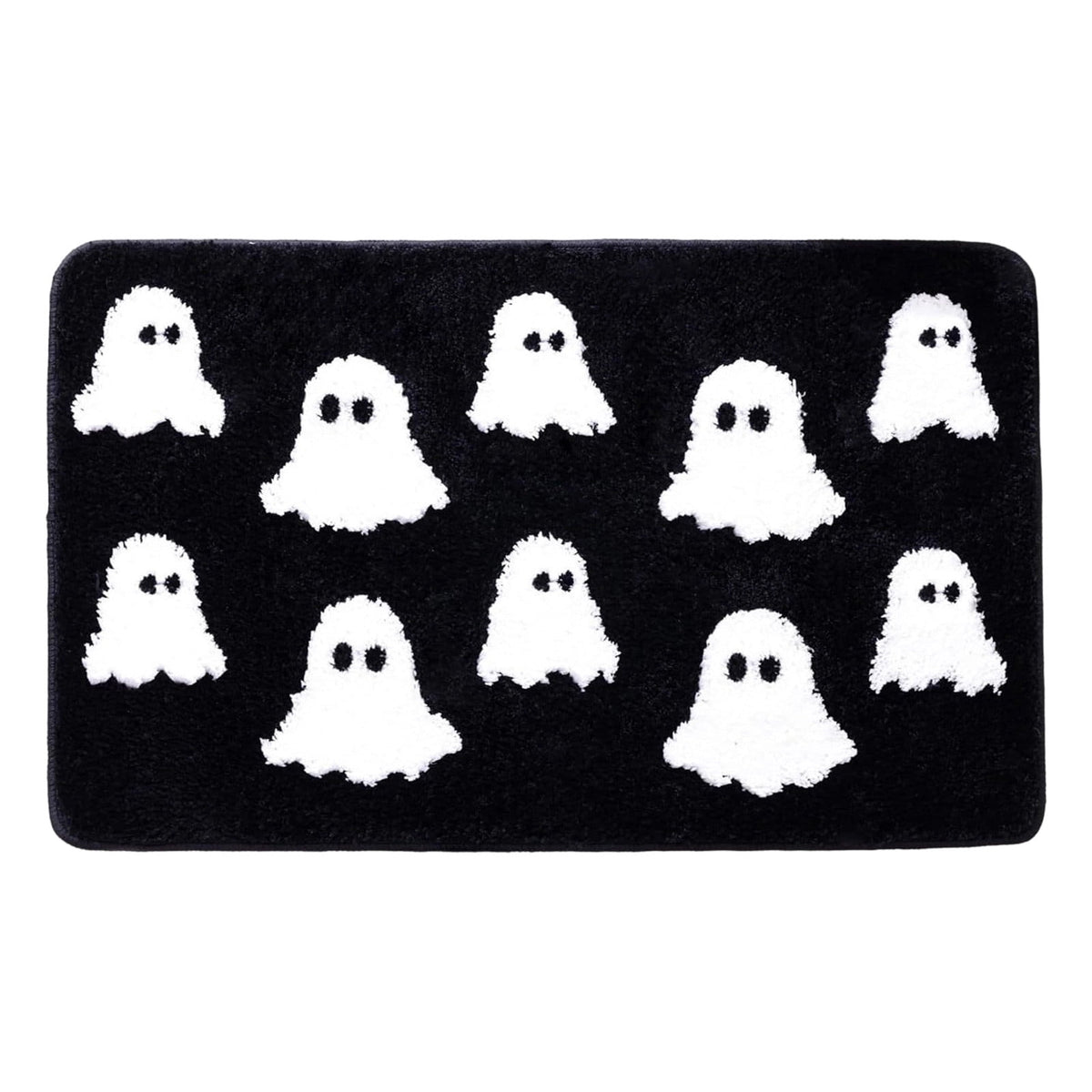 WWC Halloween Door Mat, 32x20 inch Halloween Decor Thick Non Slip Ghost doormat, Entryway Rug for Fall Party Indoor Outdoor Front Porch