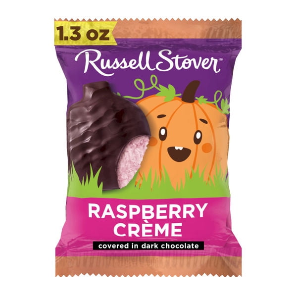 RUSSELL STOVER Halloween Milk Chocolate Chocolate Truffle Pumpkin, 1.3 oz.