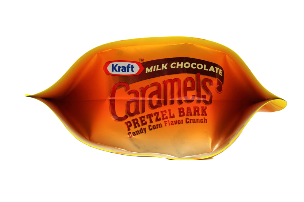 KRAFT CARAMELS Candy Corn Pretzel Bark, Milk Chocolate, 4.2 oz Bag