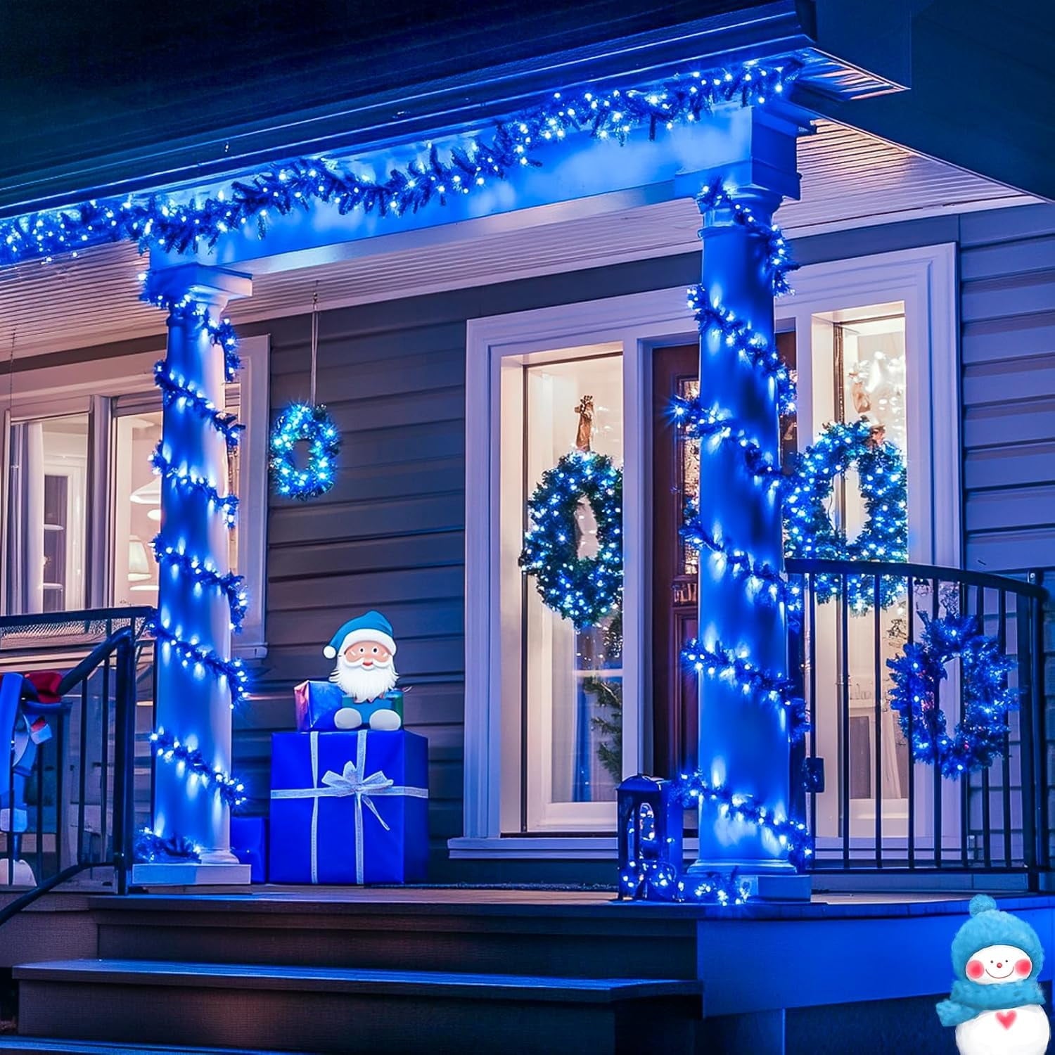 JMEXSUSS 33ft 100 LED White Christmas Lights, 8 Modes Connectable Clear Wire Twinkle Fairy String Lights Indoor, Plug-in Christmas String Lights Outdoor Waterproof for Christmas Wedding Party Tree