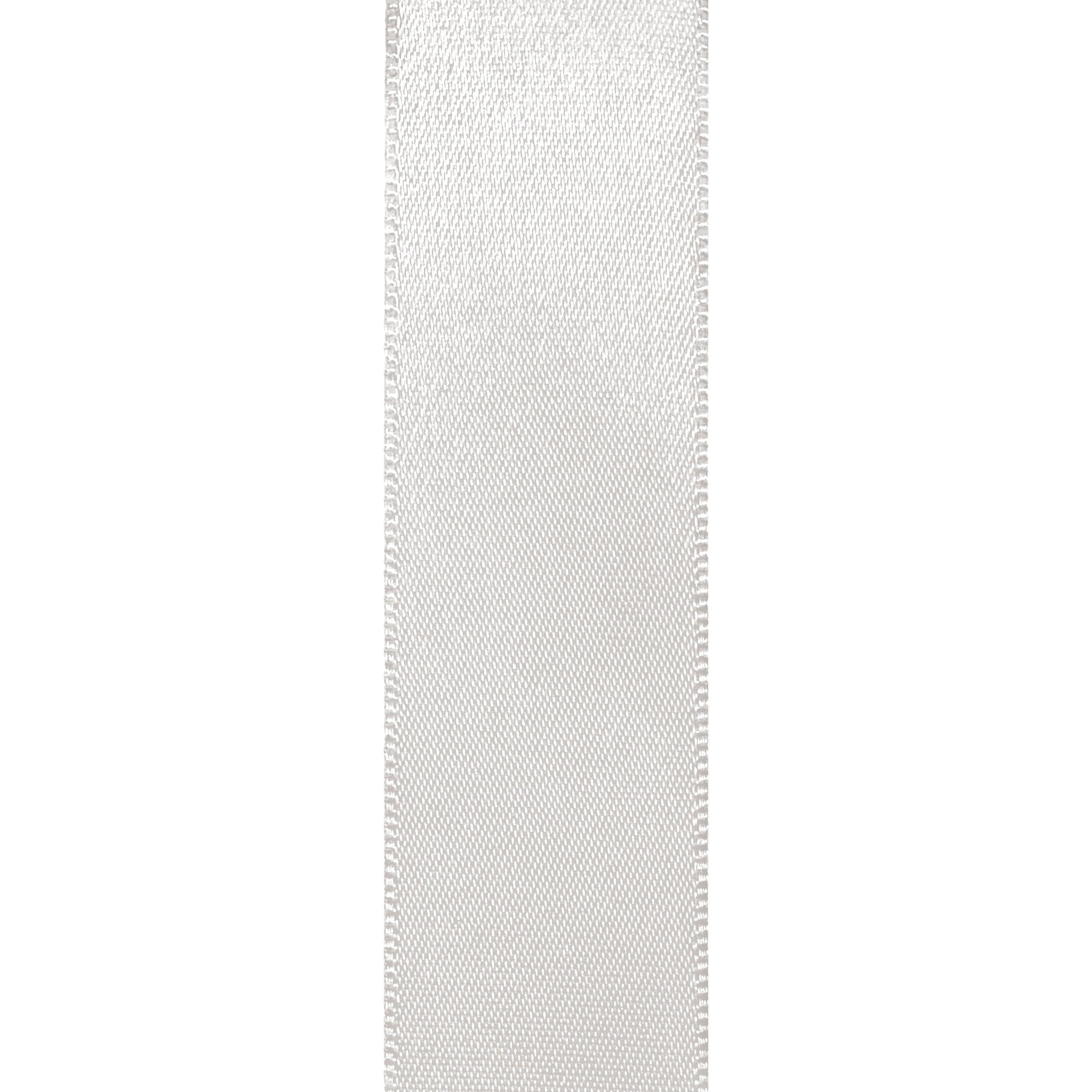 White Double Faced Satin Ribbon for Wedding and Crafts, 7/8" x 100 Yards by Gwen Studios