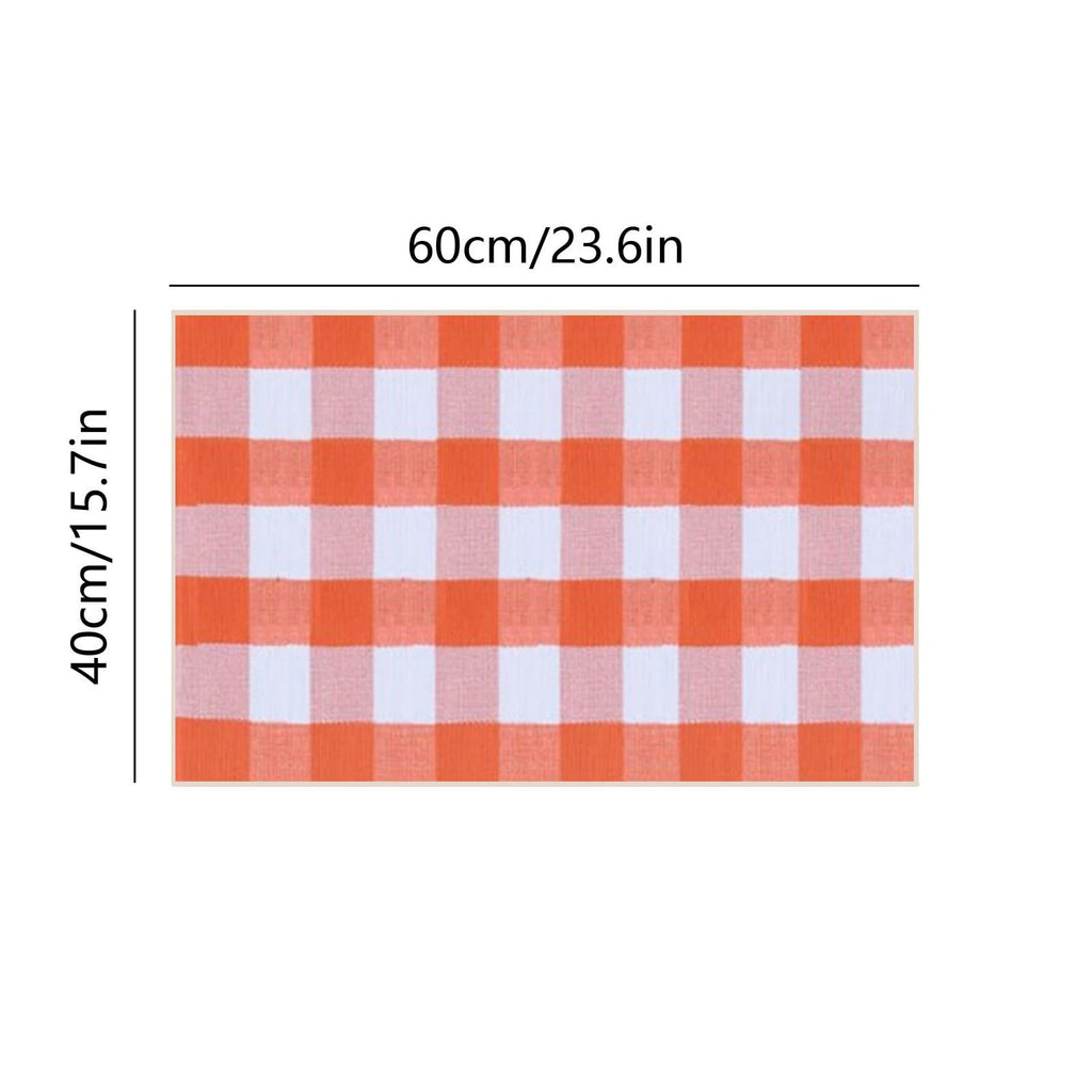 Xuniizn Fall Door Mat, Buffalo Plaid Fall Outdoor Rug Black & White Striepd Rug Front Door Mat Halloween Thanksgiving Fall Autumn Home Decor,Welcome Doormat for Front Door,Farmhouse Decor, 24 x 16"