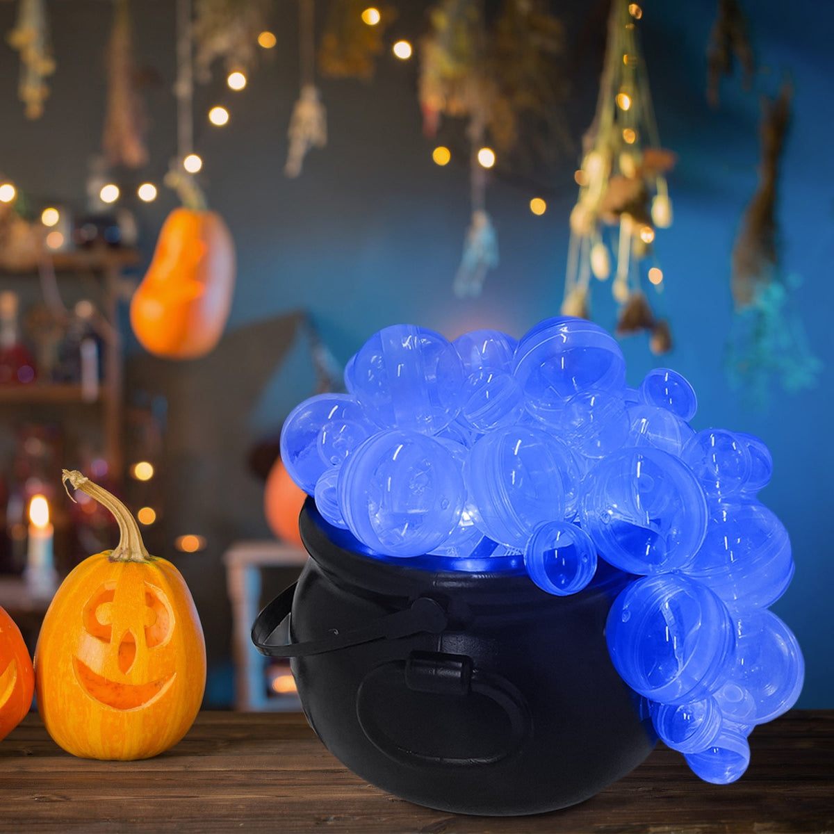Muecwrye Halloween Decorations Outdoor, Halloween Clearance! Halloween Witches Cauldron on Tripod with Lights, DIY Bubbling Cauldron Set Decor for Home Porch Outside, Halloween Party Supplies