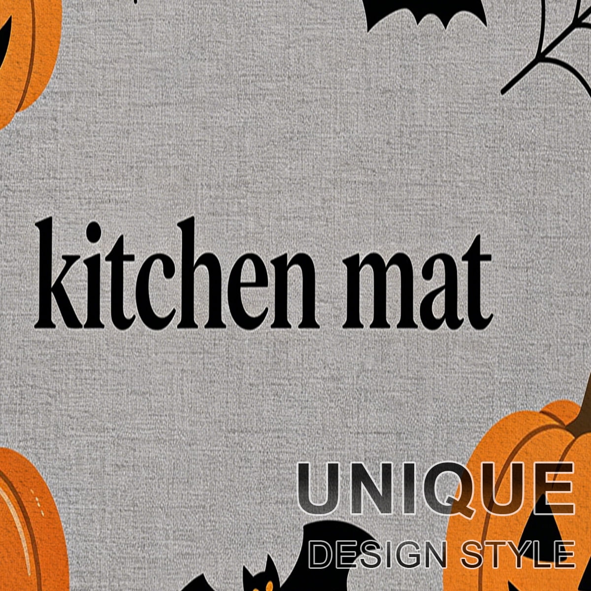 YIMEIS Halloween Pumpkin Lanterns 3Pcs Flannel Mat and Kitchen Rugs Set,Soft Non-slip,Perfect for Home Bathroom