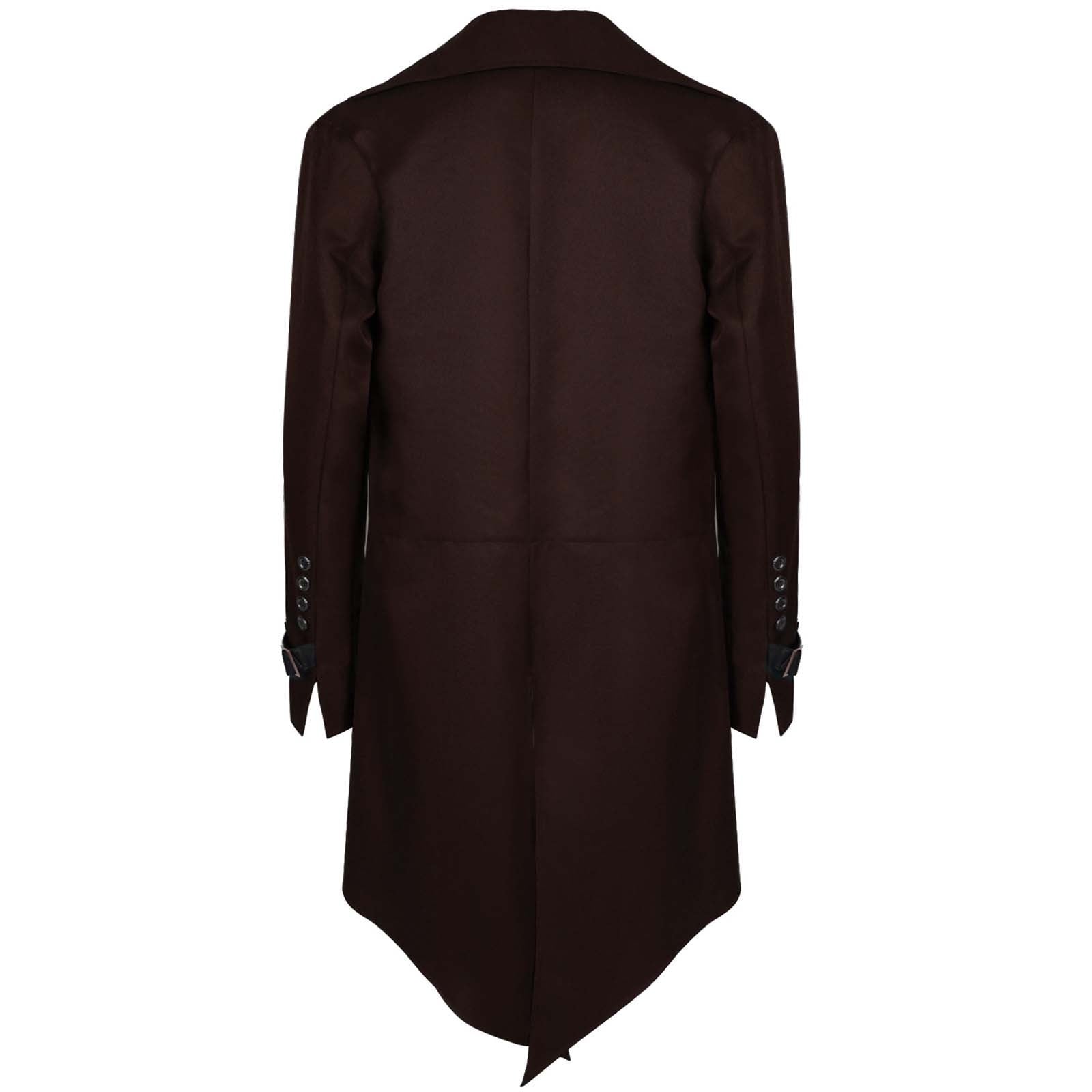 Men Clearance LYXSSBYX Mens Jackets Fall Fashion Halloween Men's Costume Men's Mid Length Retro Tuxedo Costume