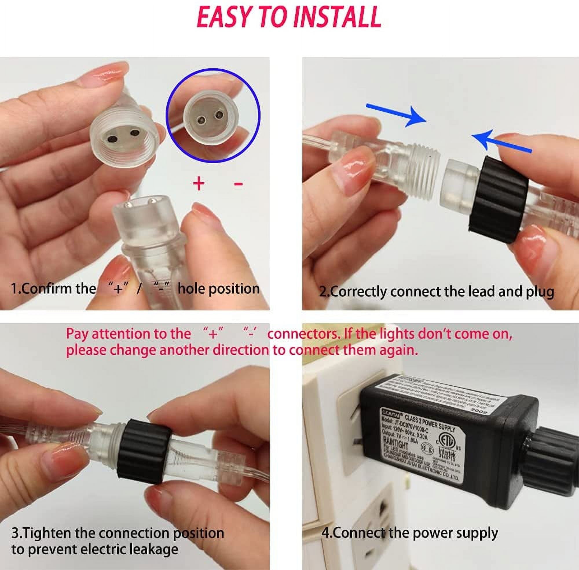 TiokMc Falling Rain Fairy String Lights, 10cm 10 Tube 200 LED Meteor Shower Light, Waterproof Snow Falling Icicle Cascading Lights for Xmas Wedding Party Tree Holiday Decor, White