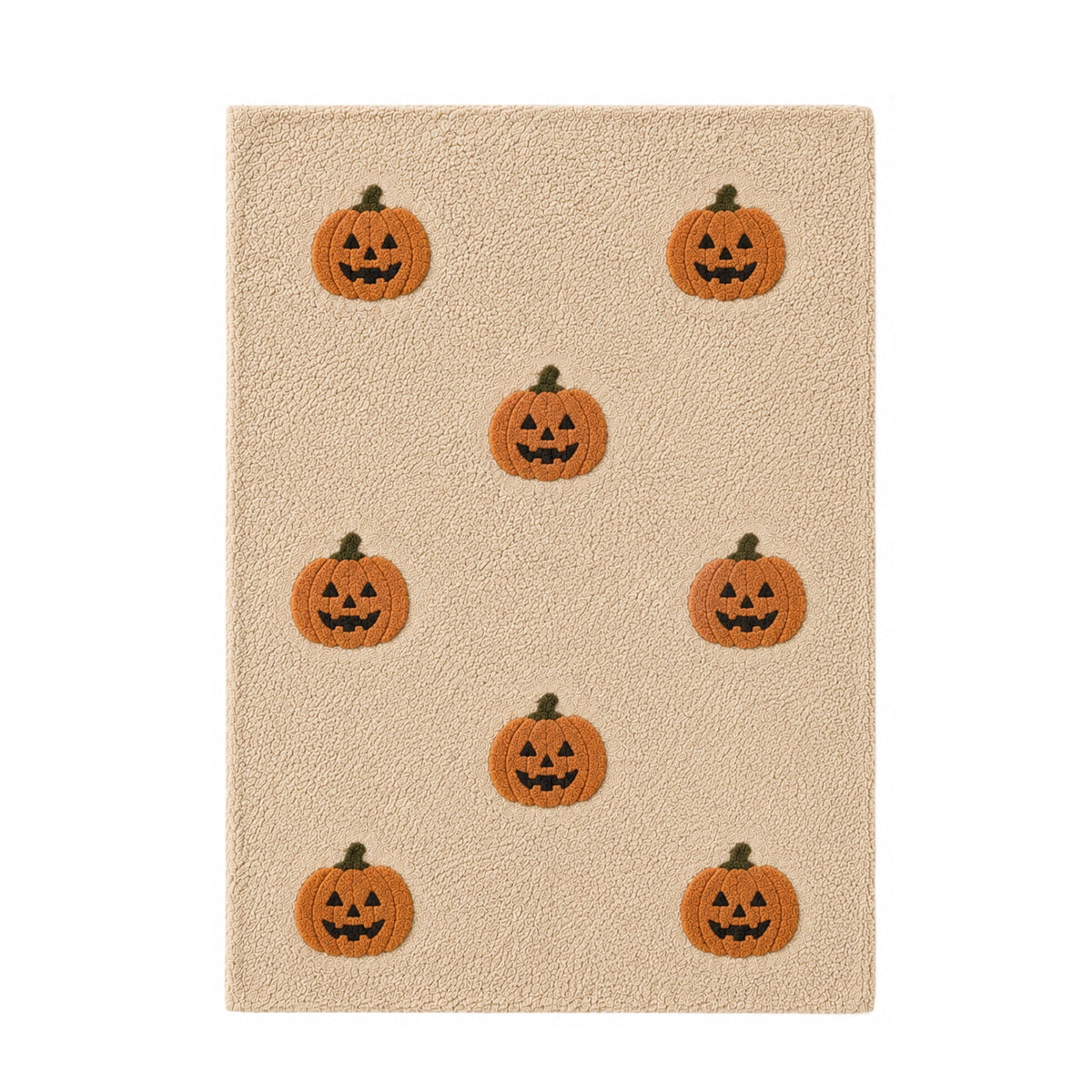 PYURTEP Halloween Door Mat Pumpkin Bat Pattern Entryway Doormats Non-Slip Indoor Outdoor Welcome Mat for Halloween Decor